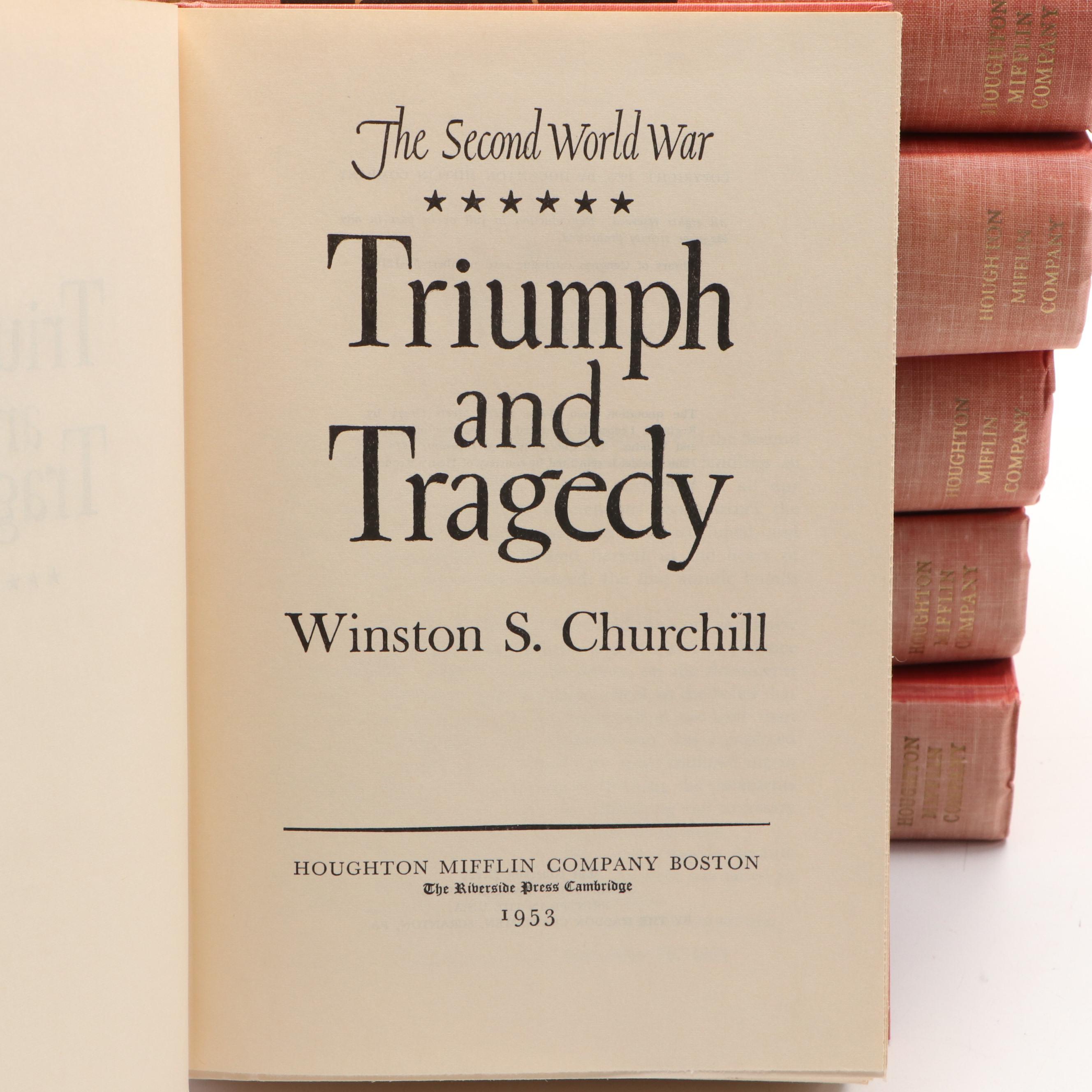 Book Club Edition "The Second World War" Complete Set by Winston S. Churchill