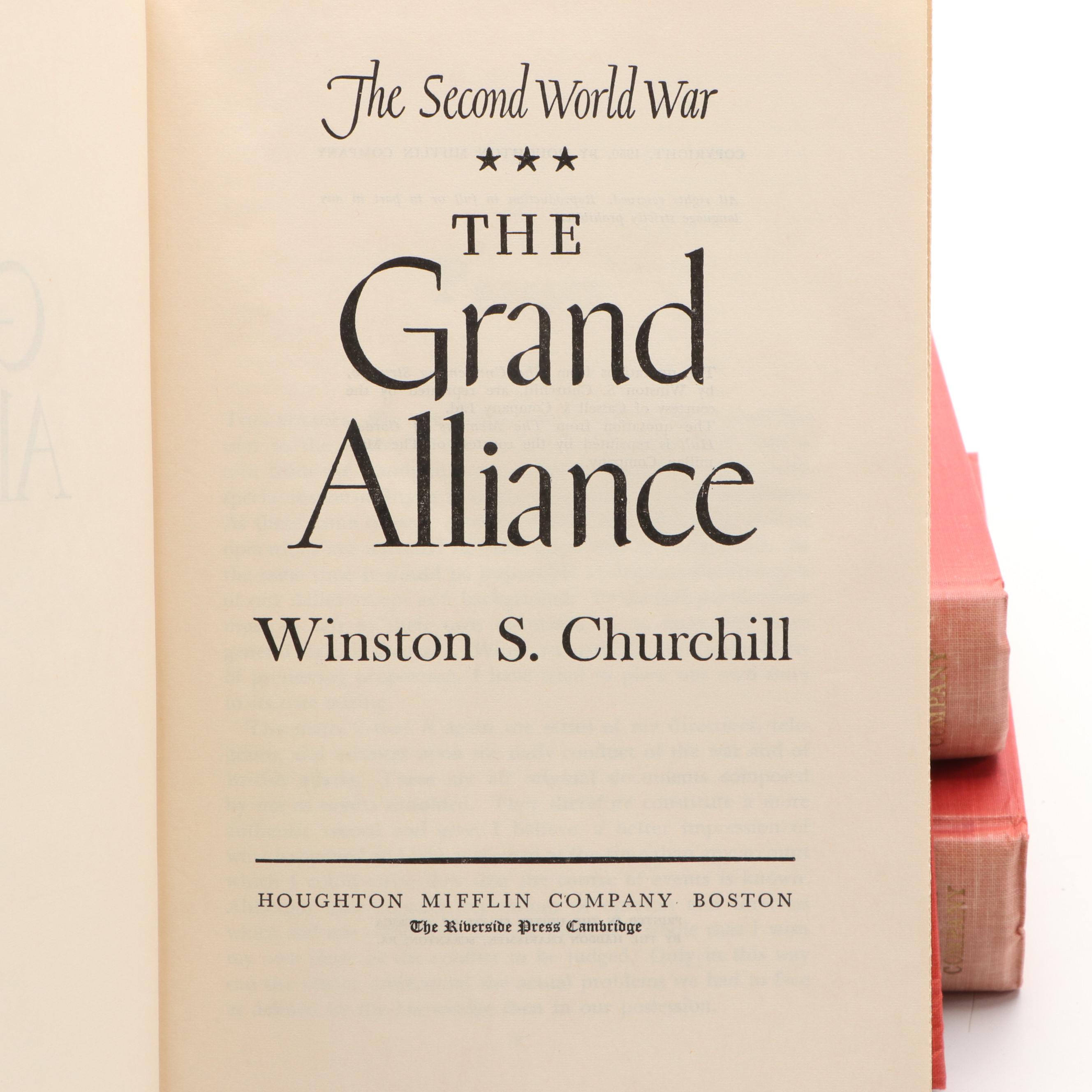 Book Club Edition "The Second World War" Complete Set by Winston S. Churchill