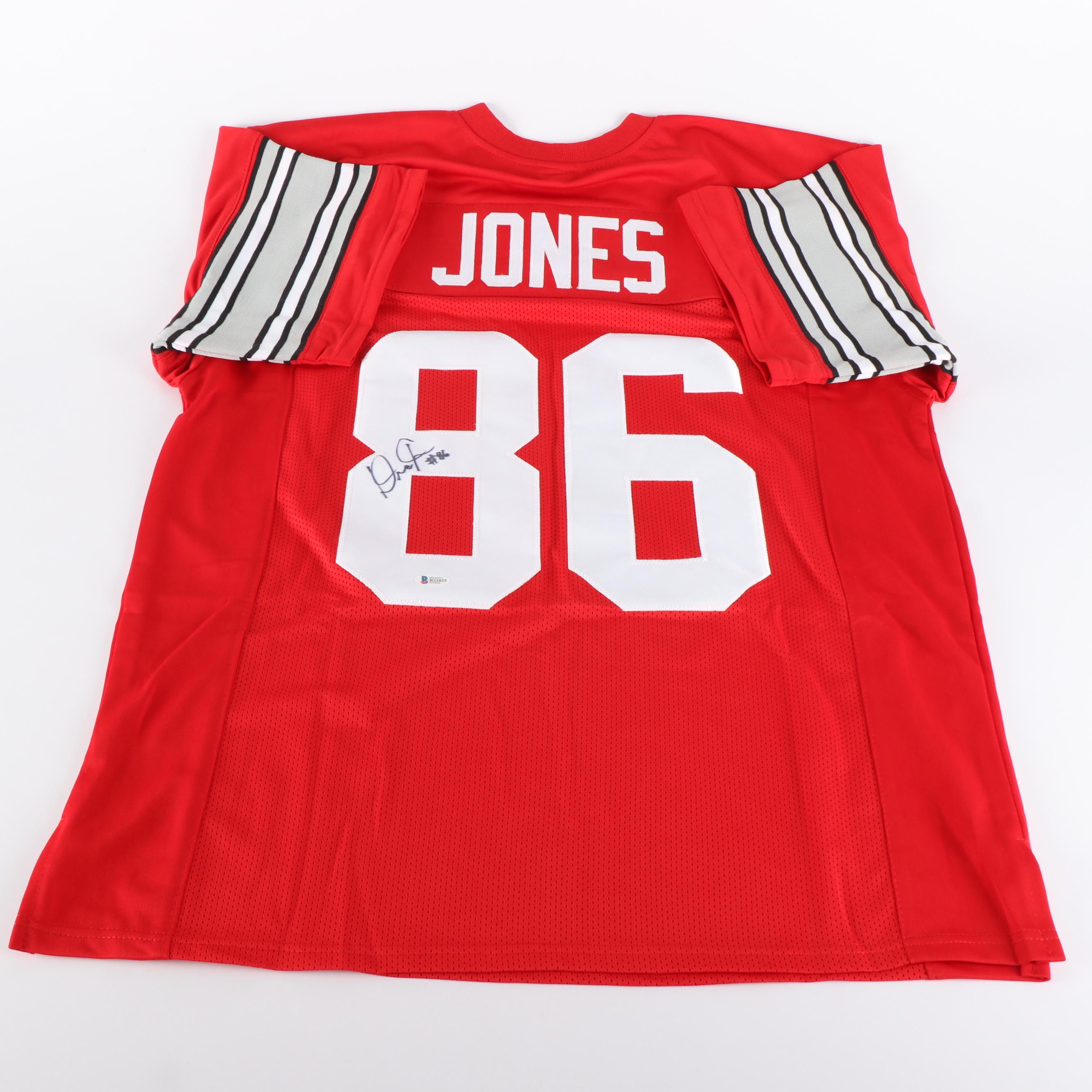 J.K. Dobbins and Dre'Mont Jones Signed Ohio State Buckeyes Football Jerseys