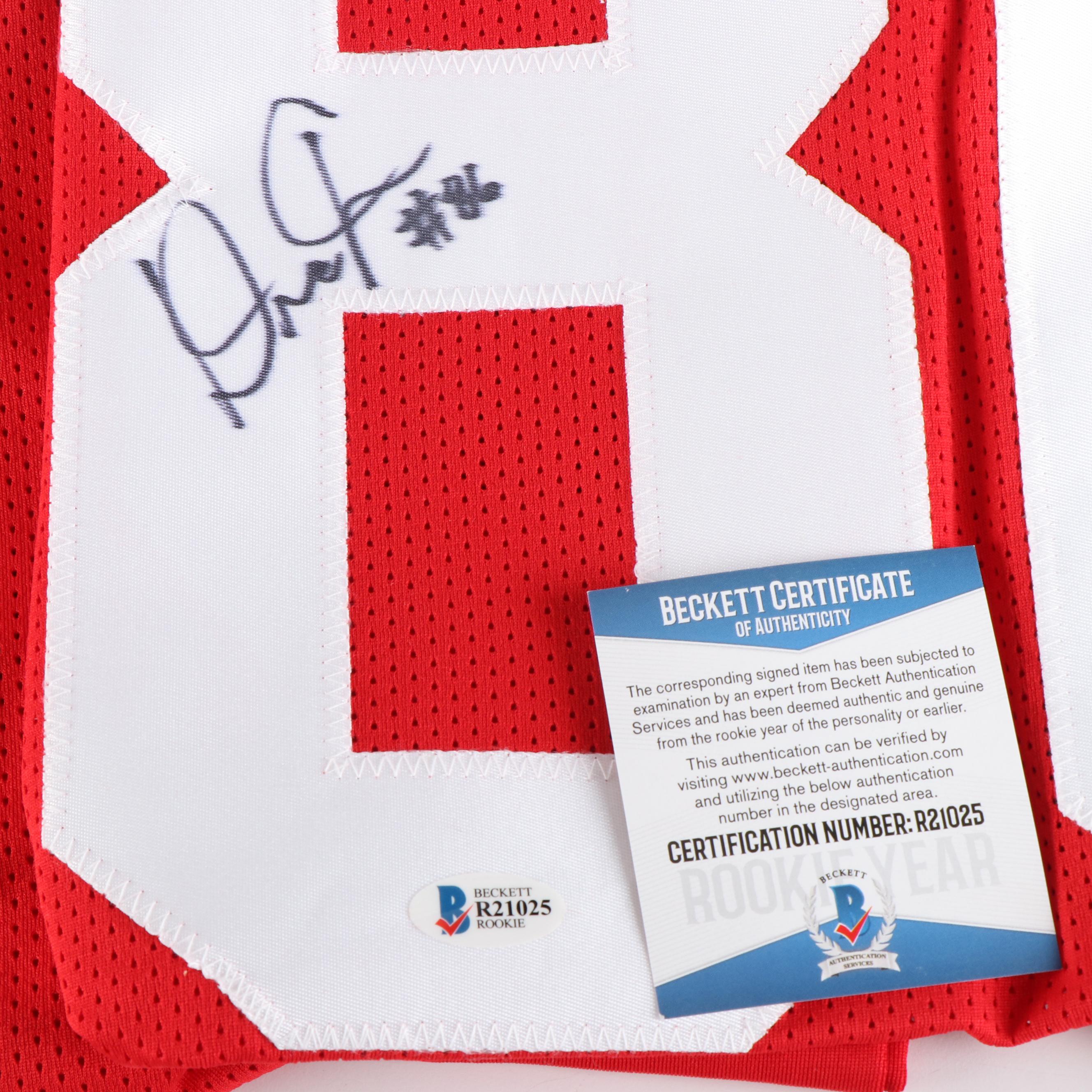 J.K. Dobbins and Dre'Mont Jones Signed Ohio State Buckeyes Football Jerseys