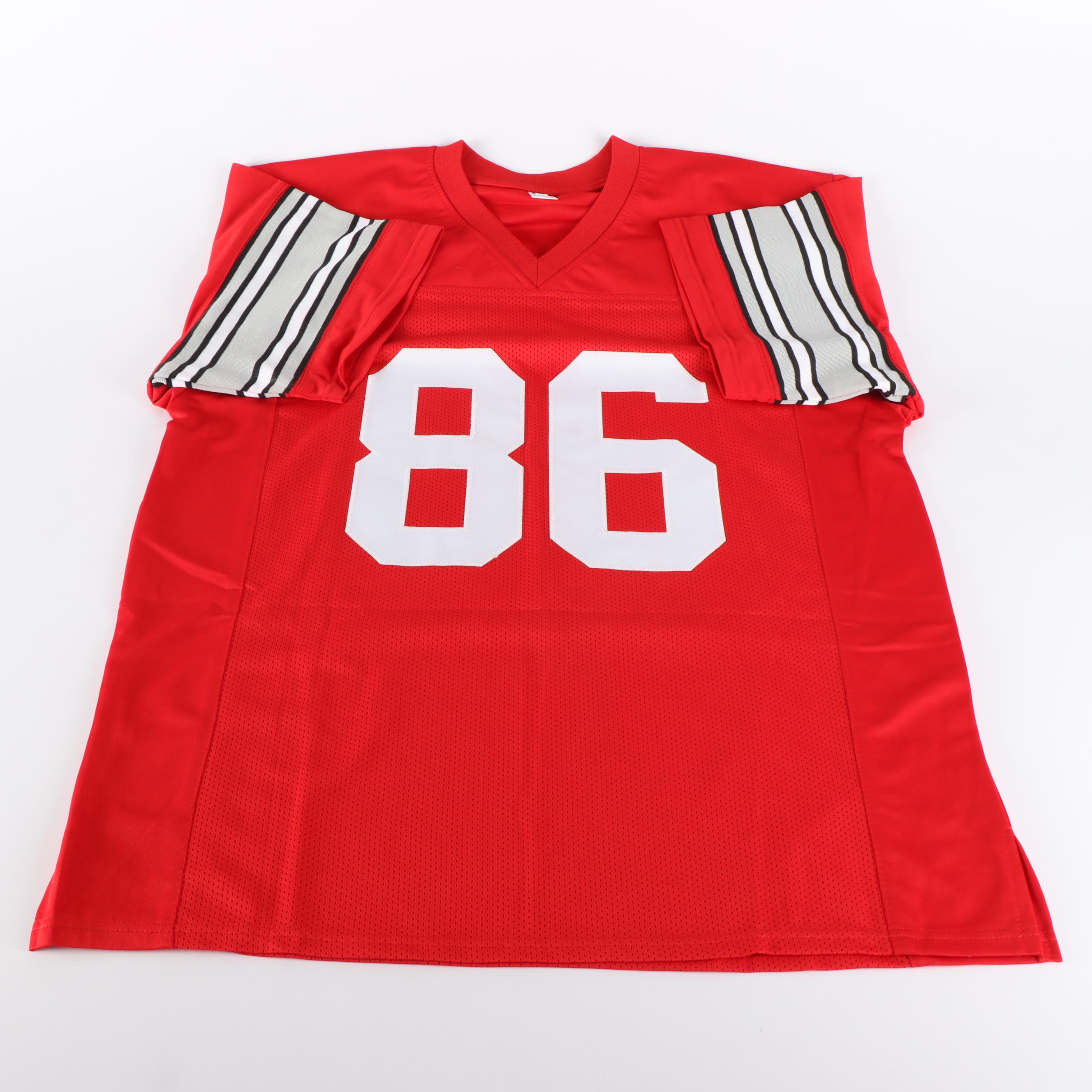 J.K. Dobbins and Dre'Mont Jones Signed Ohio State Buckeyes Football Jerseys