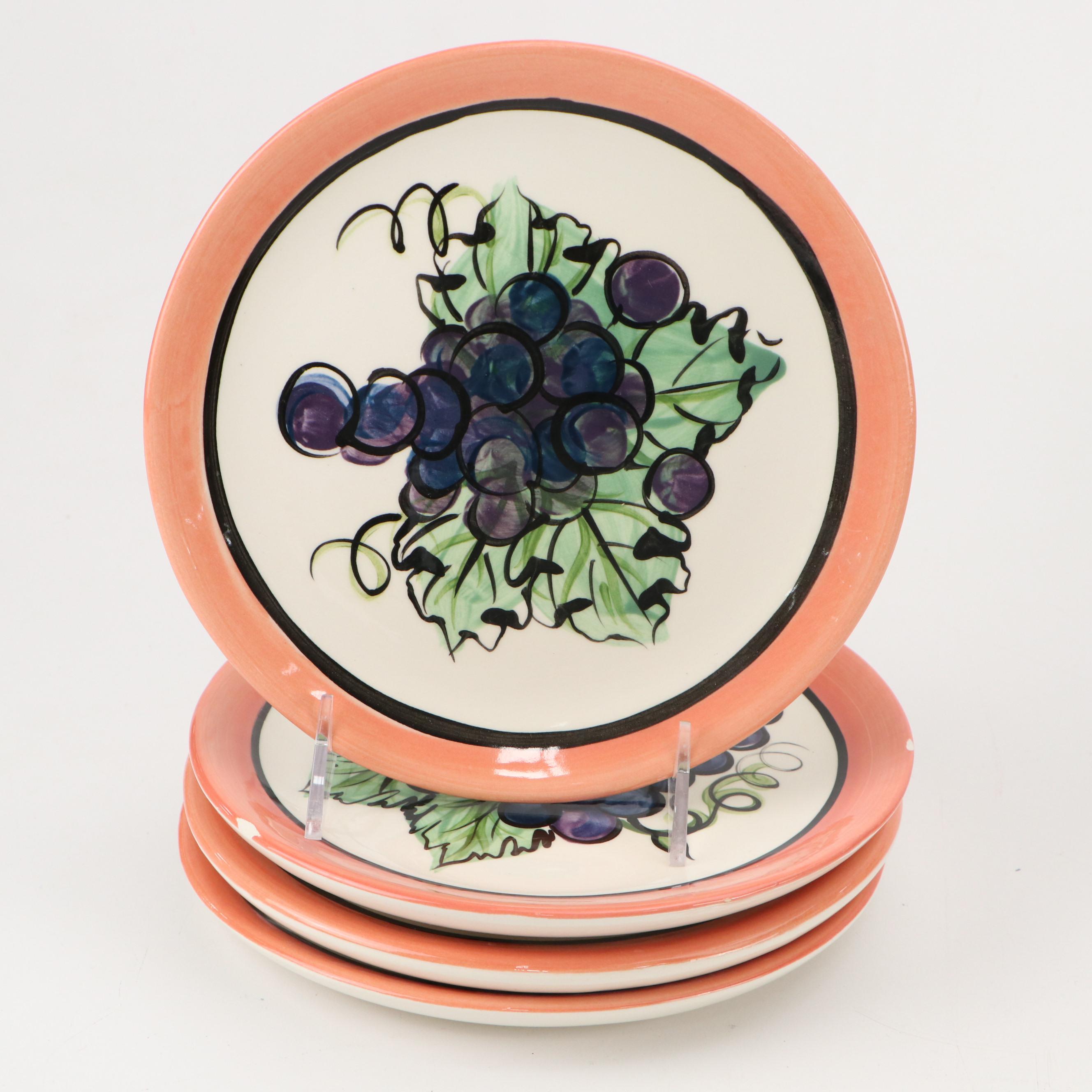 Vicki Carroll Hand-Painted Ceramic Canisters and Table Accessories