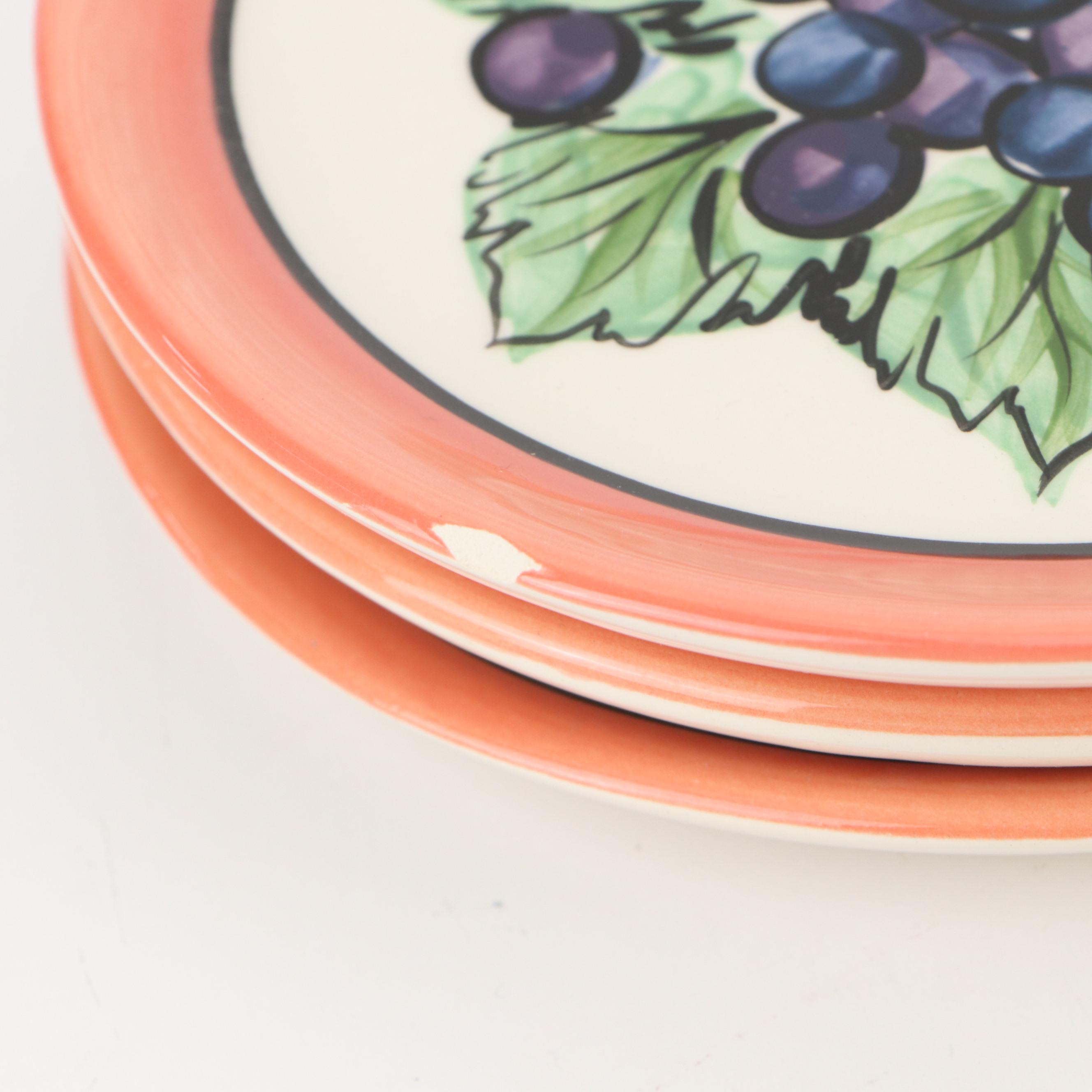 Vicki Carroll Hand-Painted Ceramic Canisters and Table Accessories