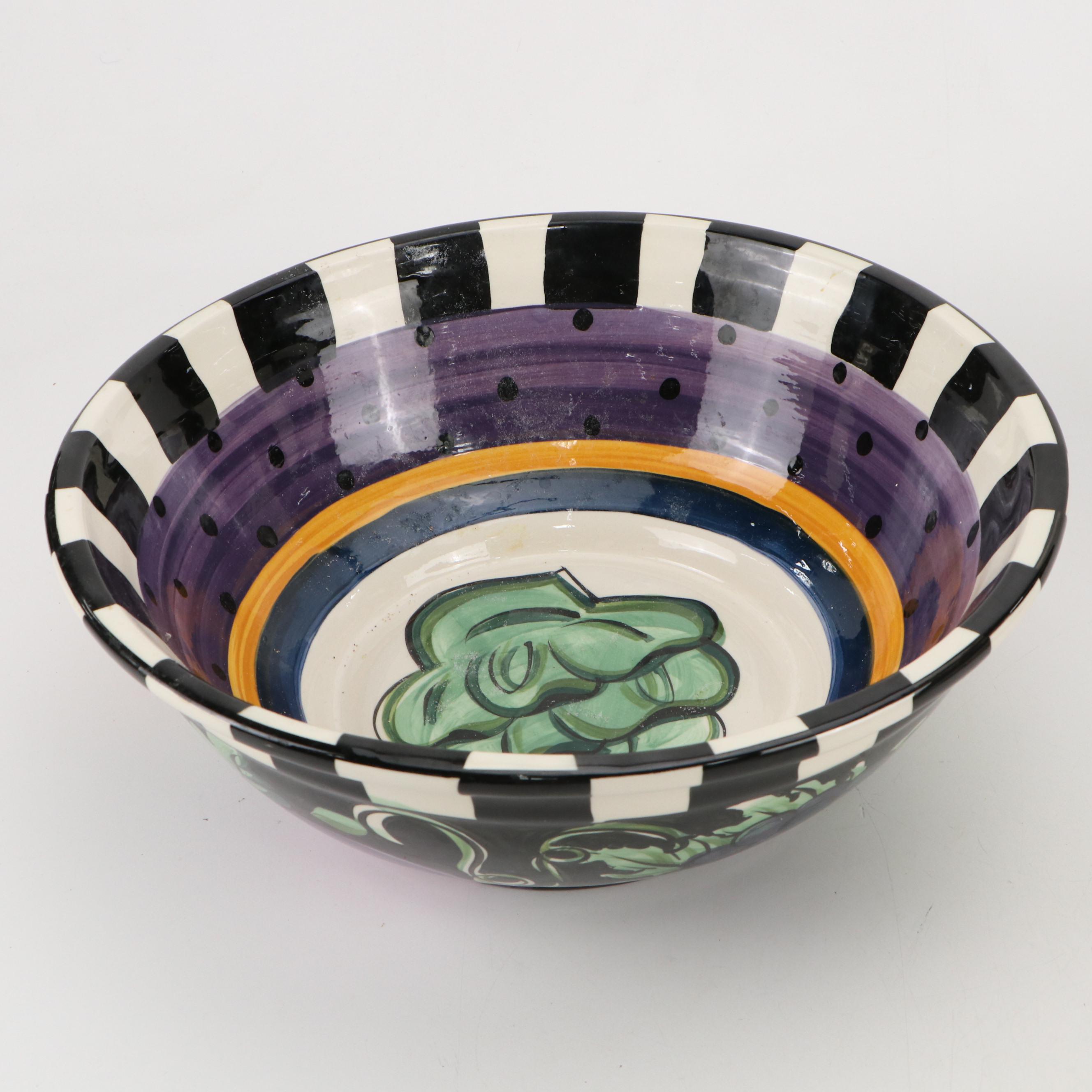 Vicki Carroll Hand-Painted Ceramic Canisters and Table Accessories