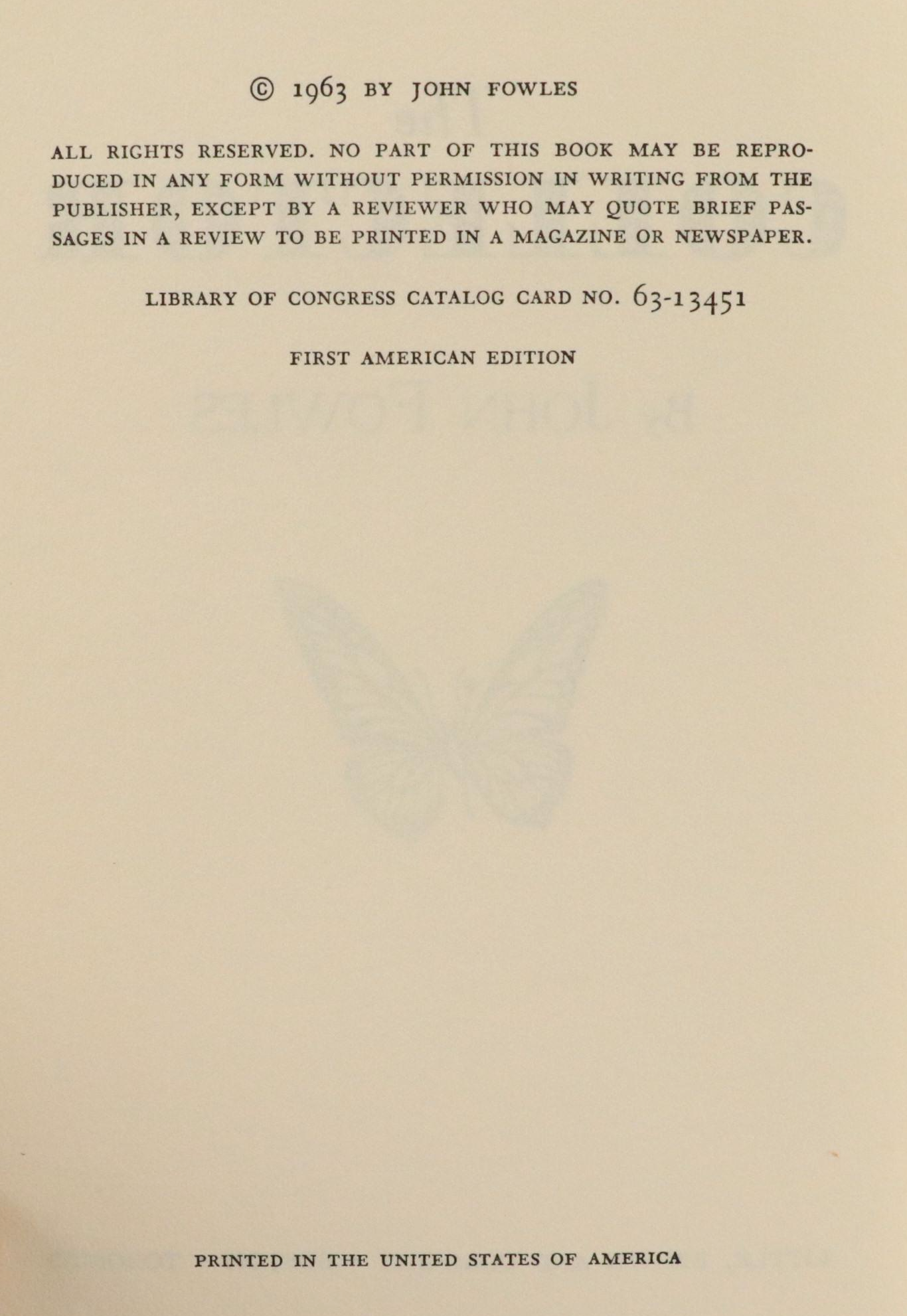 First American Edition "The Collector" by John Fowles and More Books
