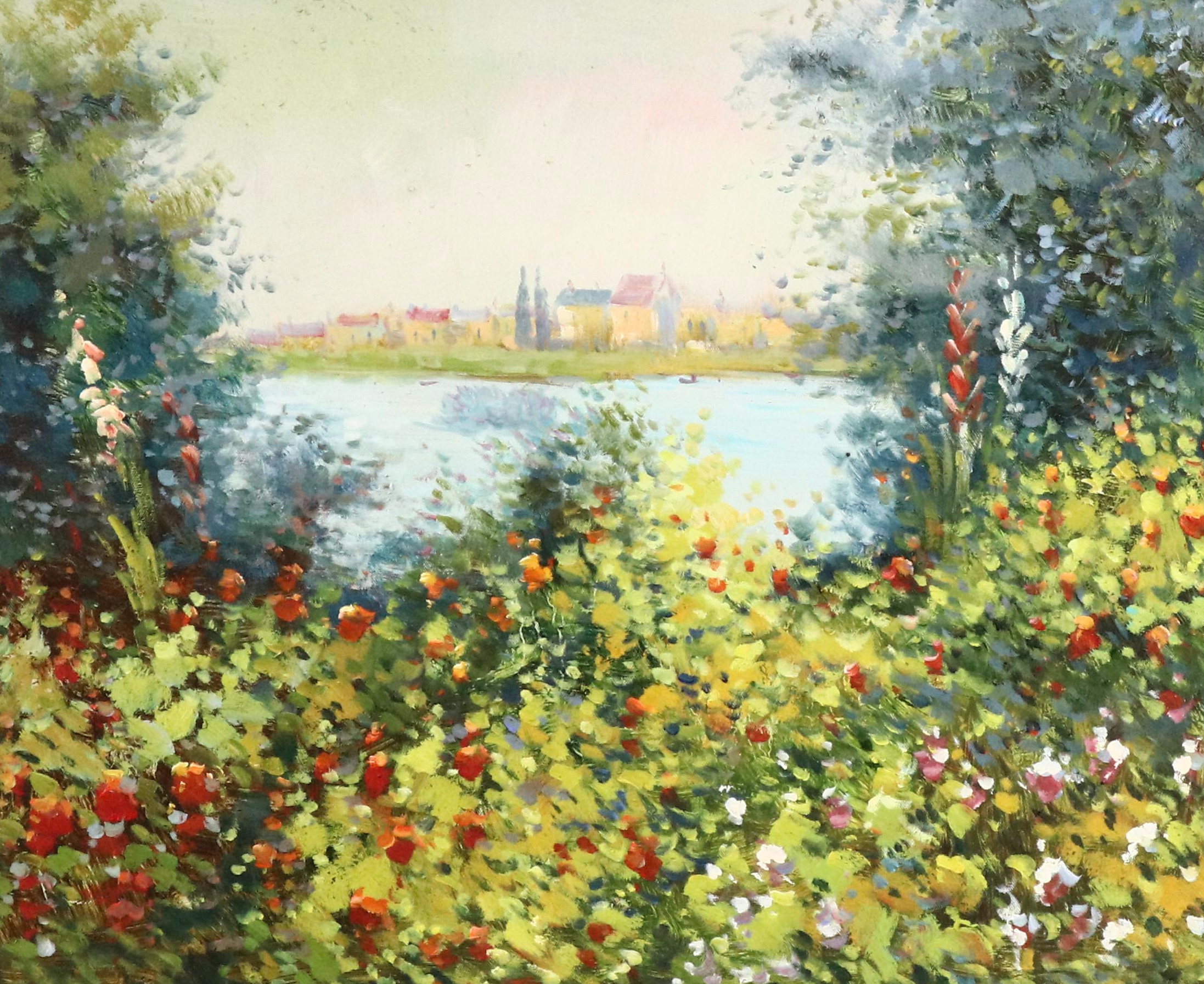 Lake Landscape Oil Painting