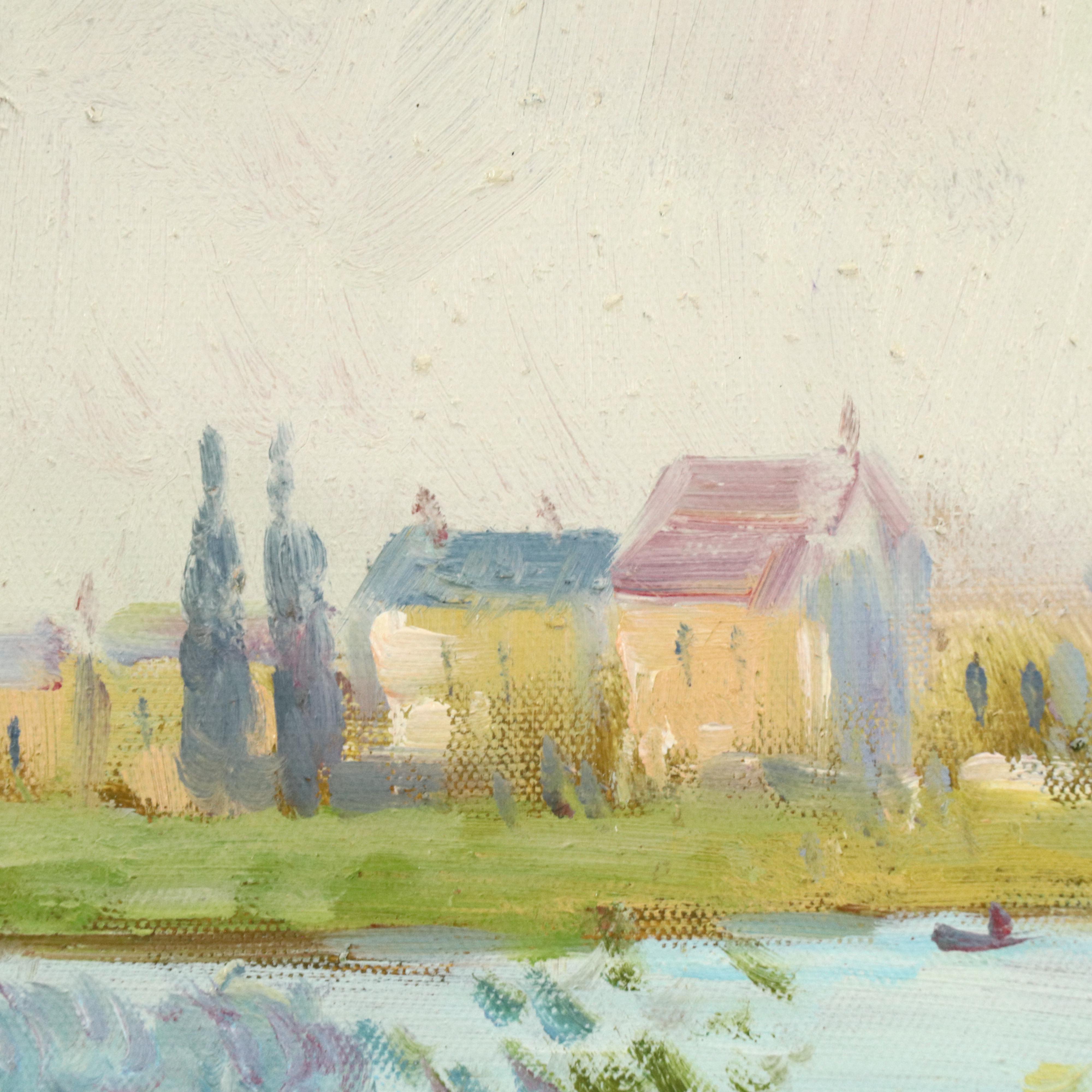 Lake Landscape Oil Painting