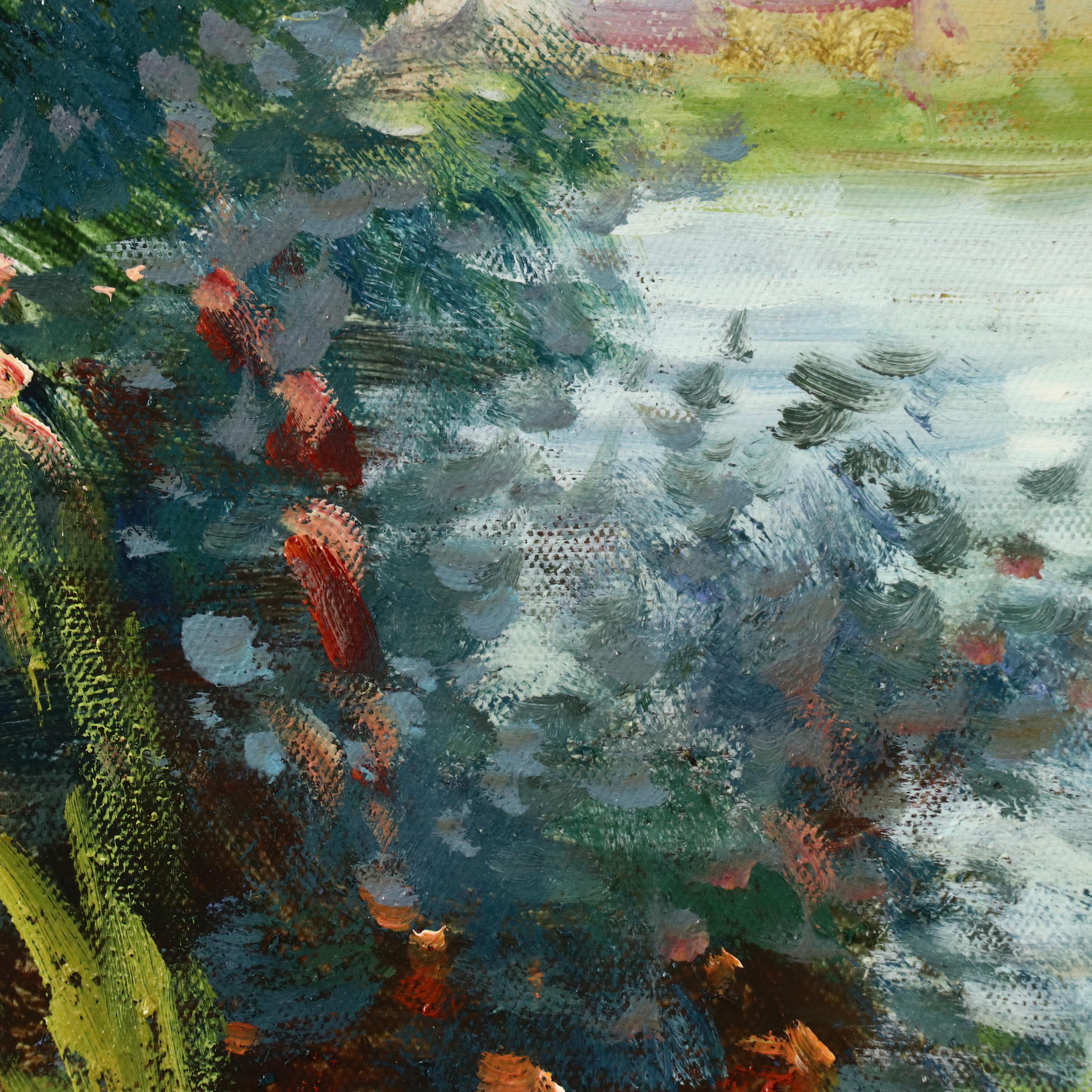 Lake Landscape Oil Painting