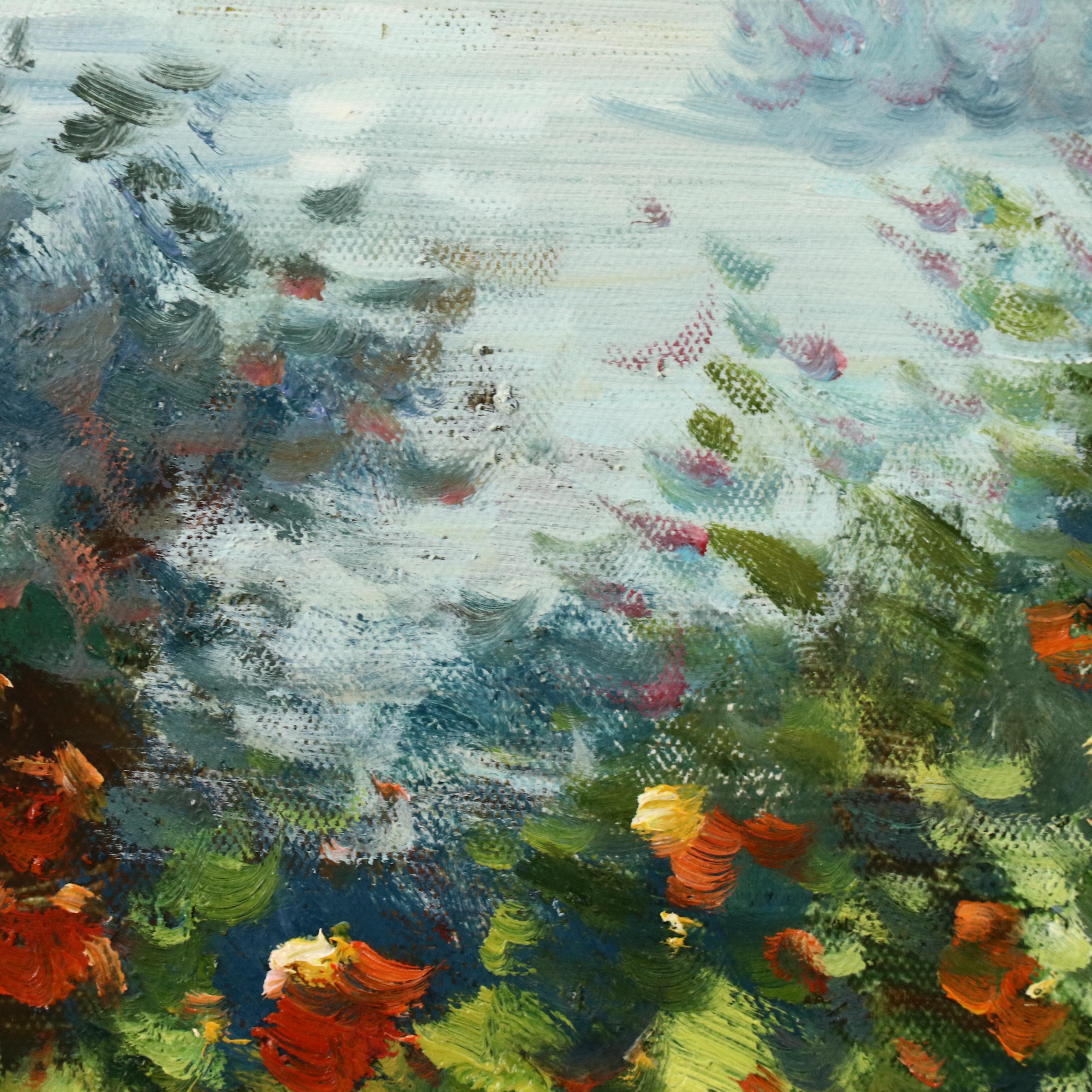 Lake Landscape Oil Painting