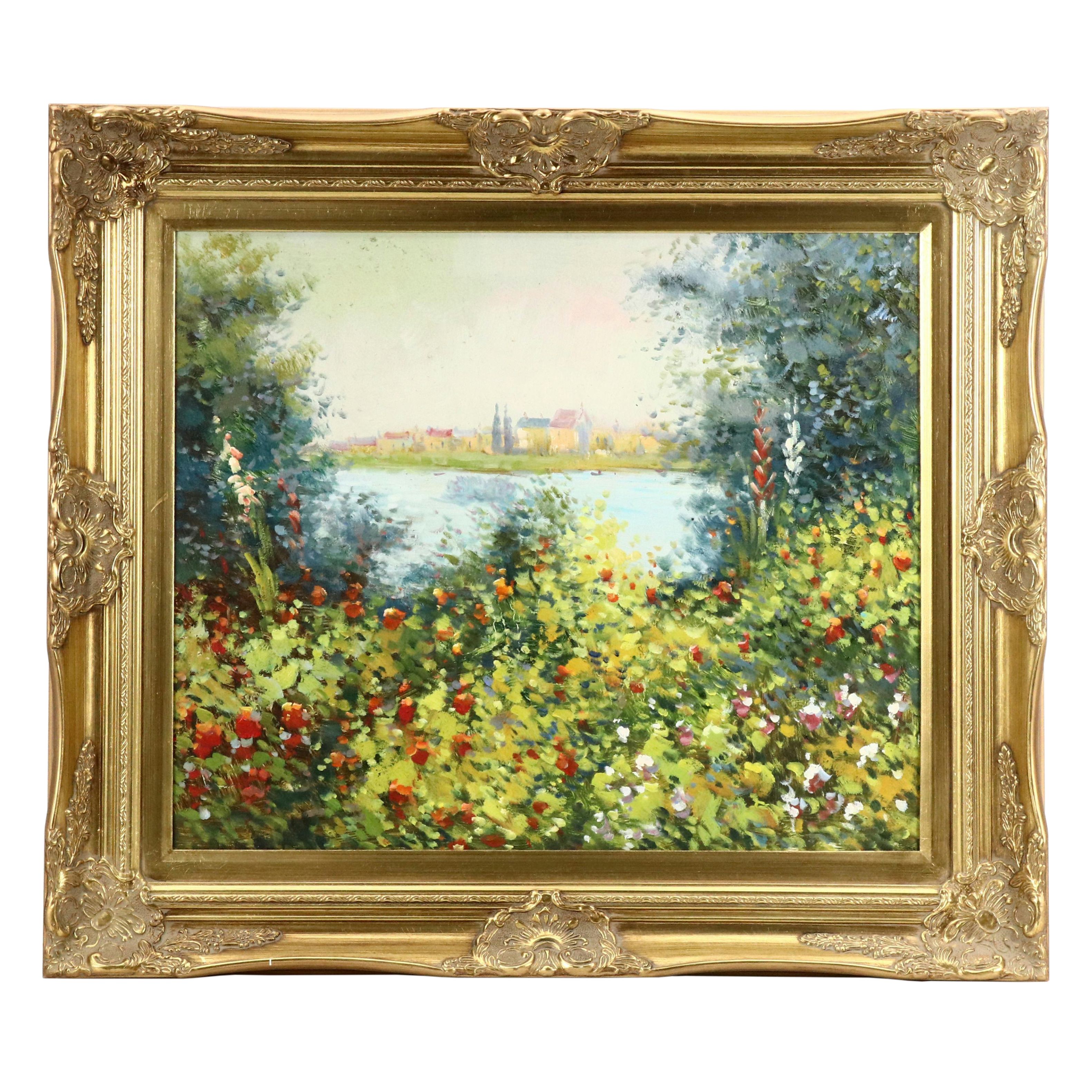 Lake Landscape Oil Painting