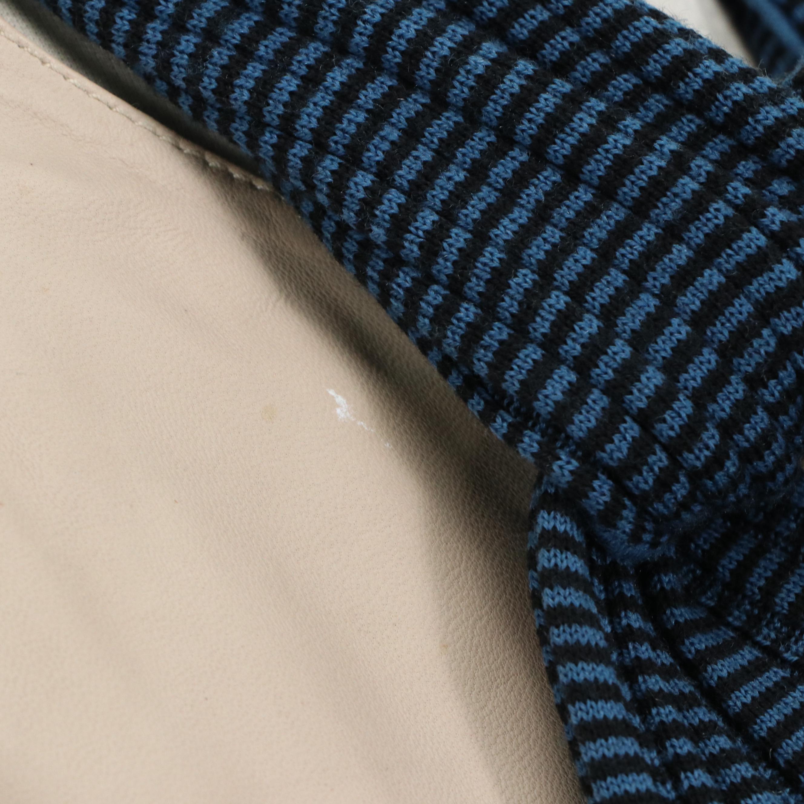 Halogen Leather Zip Jacket and Unmarked Knit Skirt with Matching Scarf