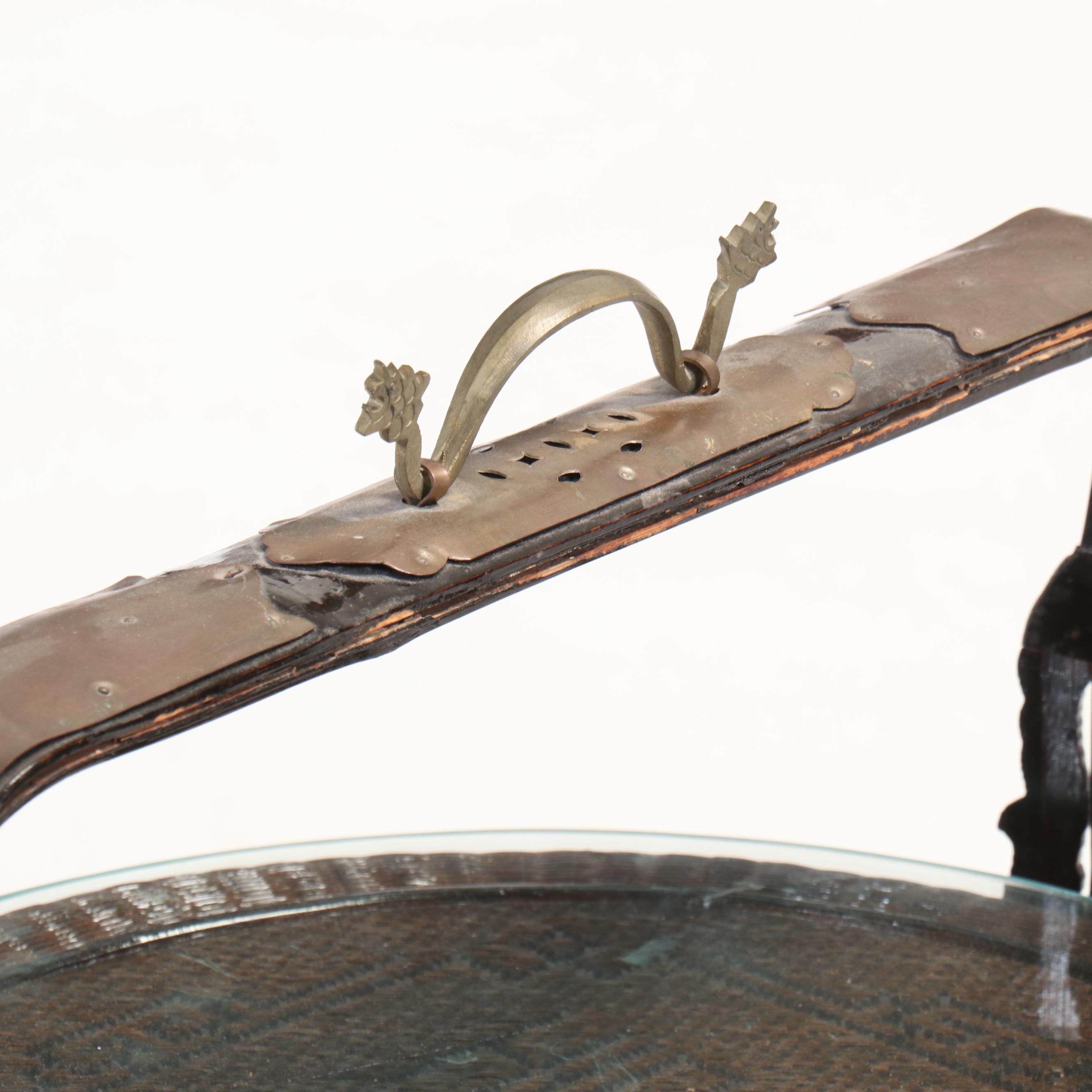 Chinese Wedding Basket with Protective Glass Top