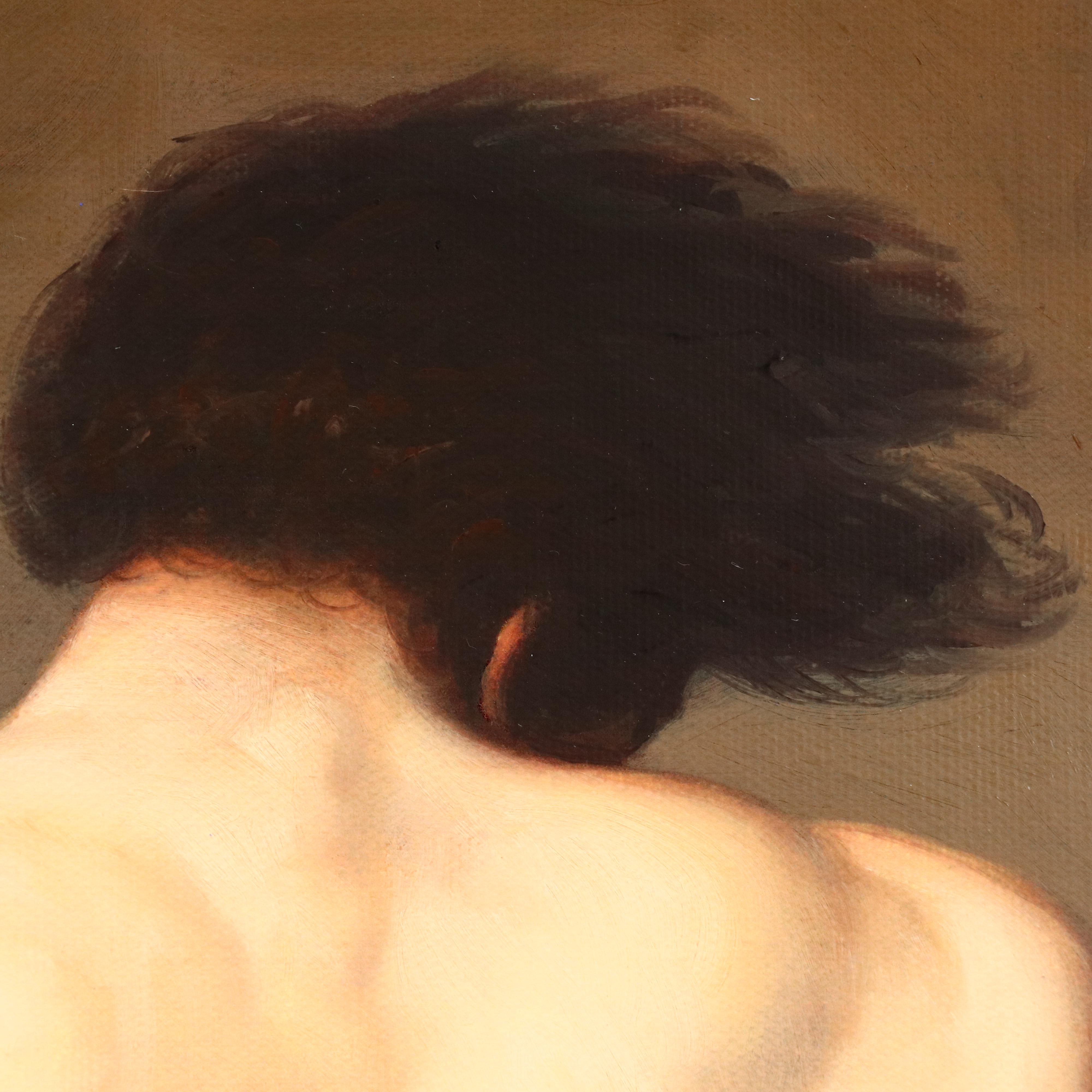 Embellished Giclée After Jacques-Louis David "Patroclus"