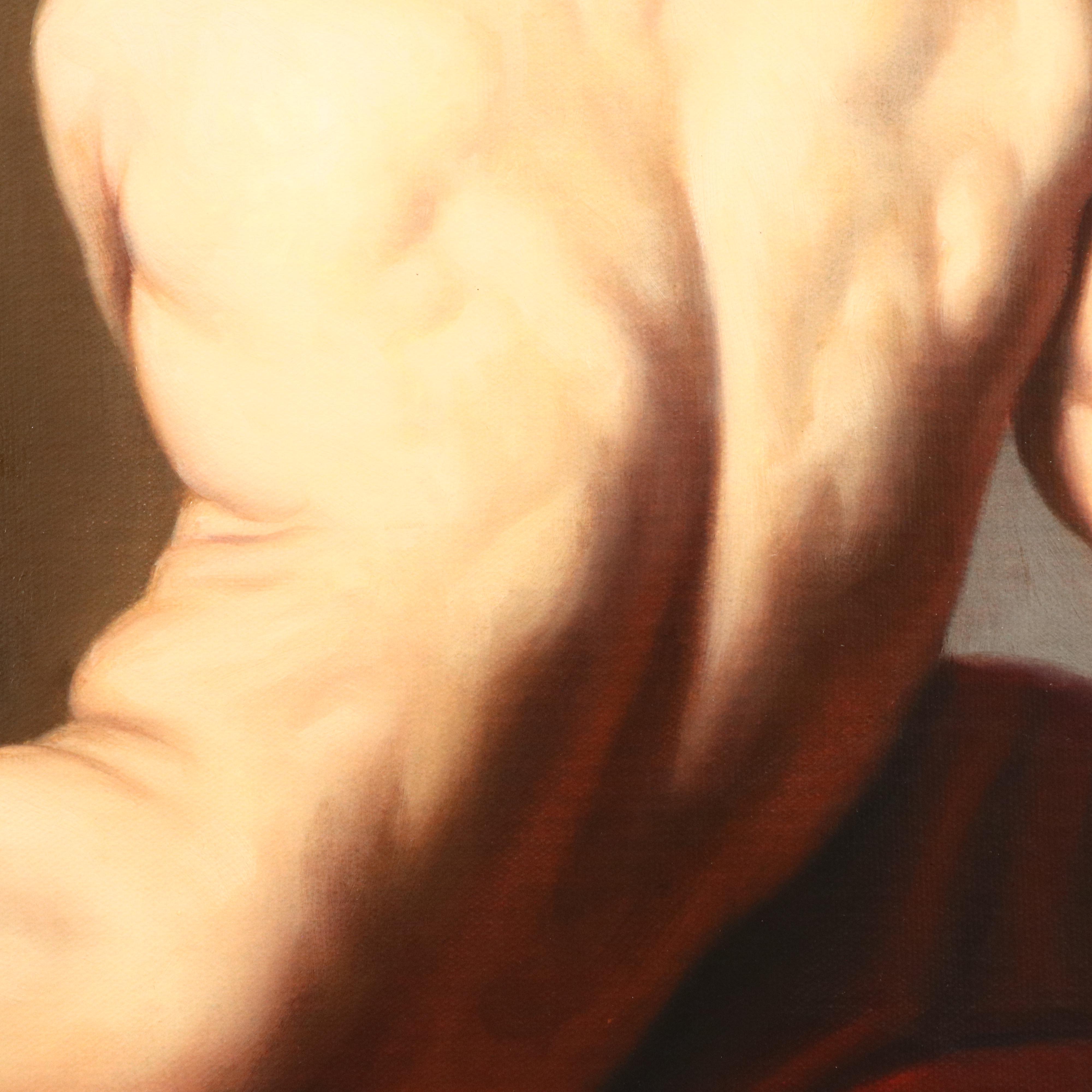 Embellished Giclée After Jacques-Louis David "Patroclus"