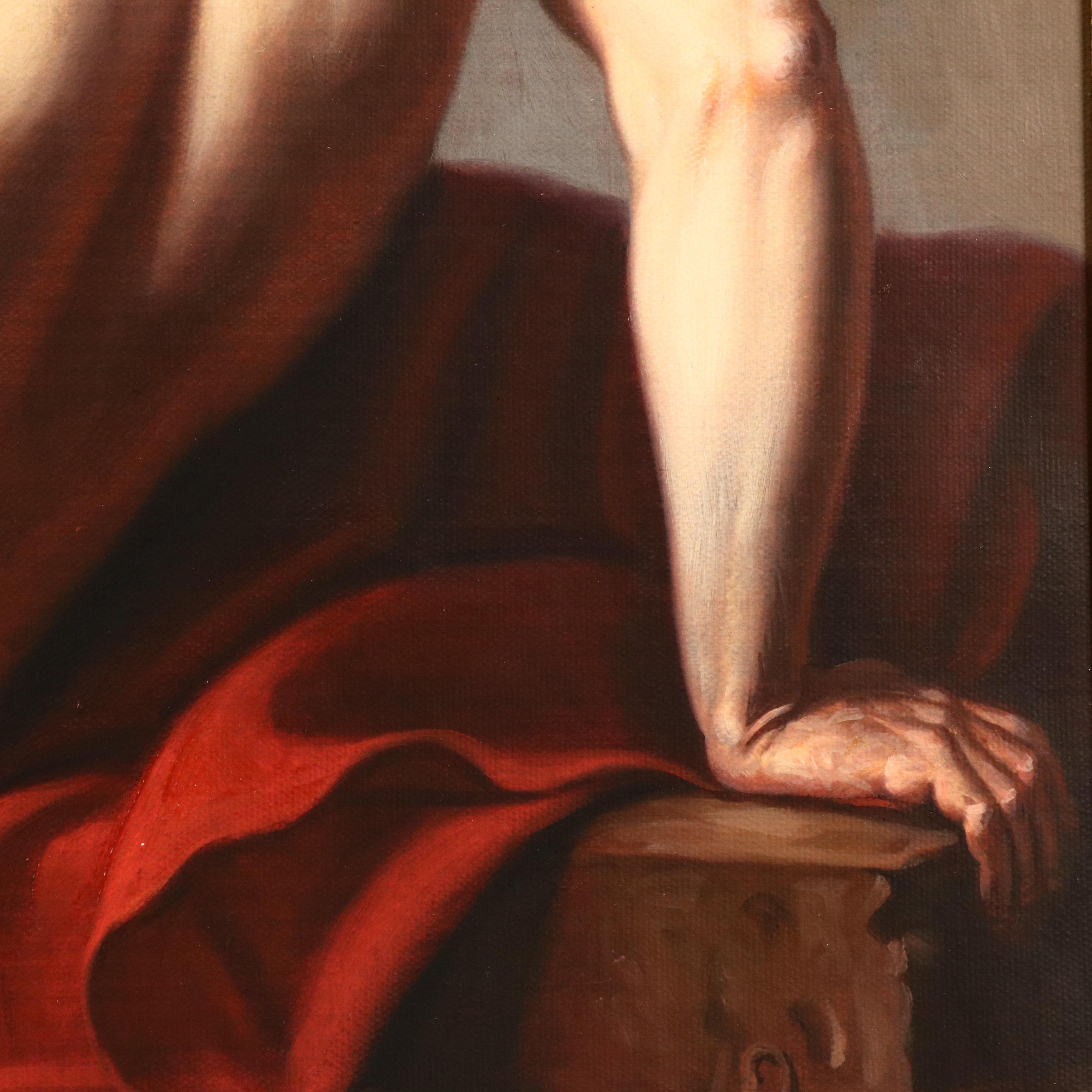 Embellished Giclée After Jacques-Louis David "Patroclus"