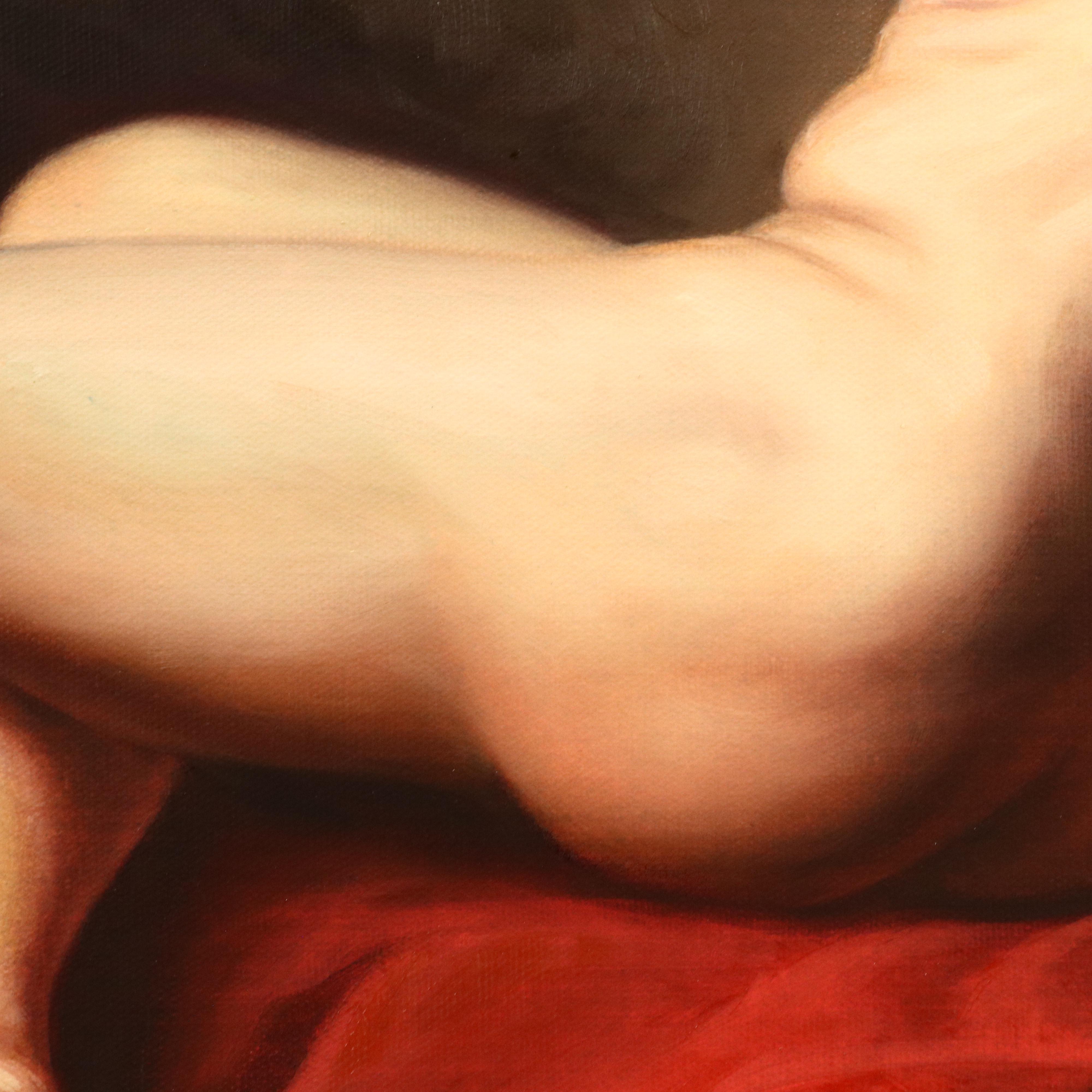 Embellished Giclée After Jacques-Louis David "Patroclus"