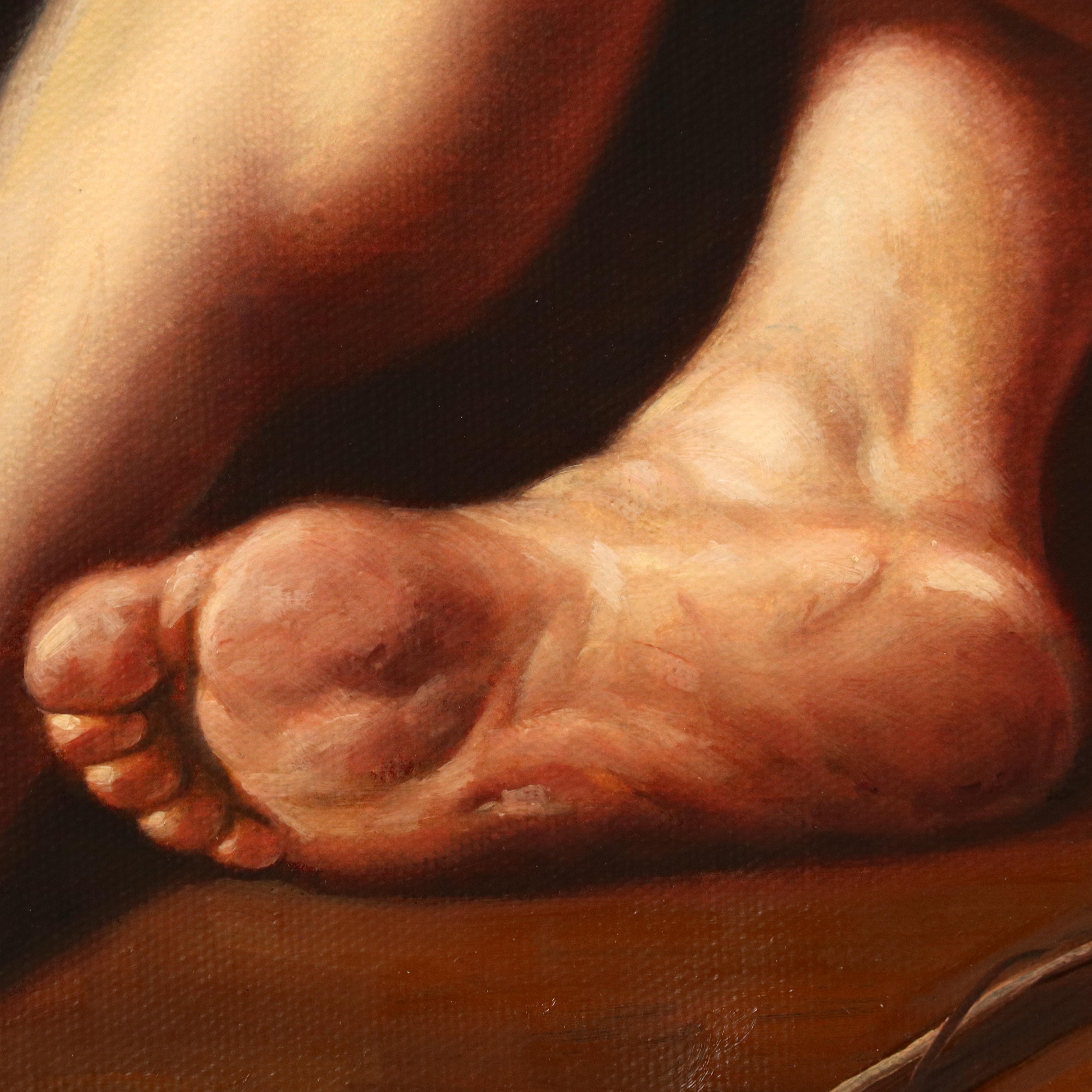 Embellished Giclée After Jacques-Louis David "Patroclus"