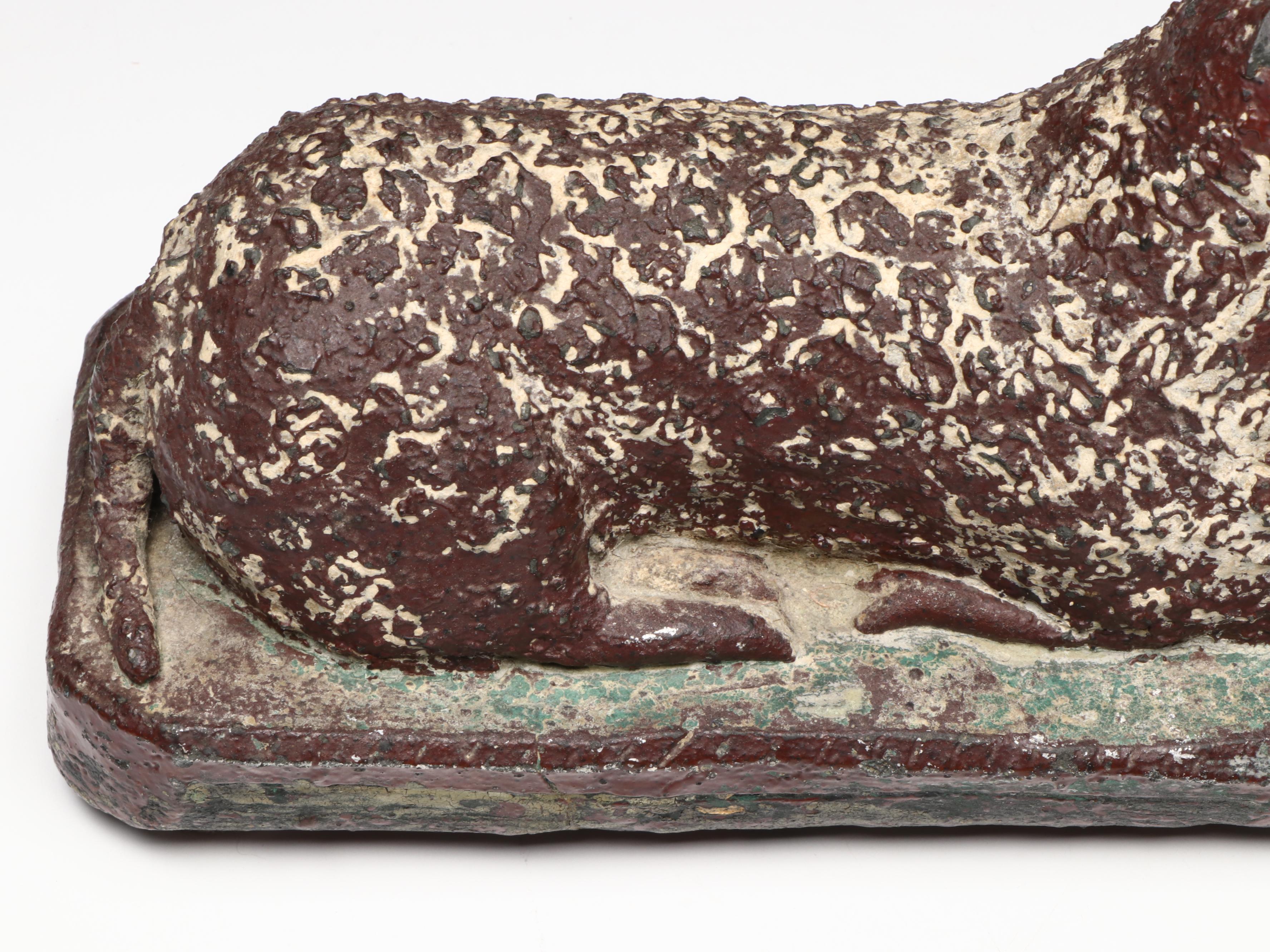 Folk Art Reticulated Stoneware Sewer Tile Sheep