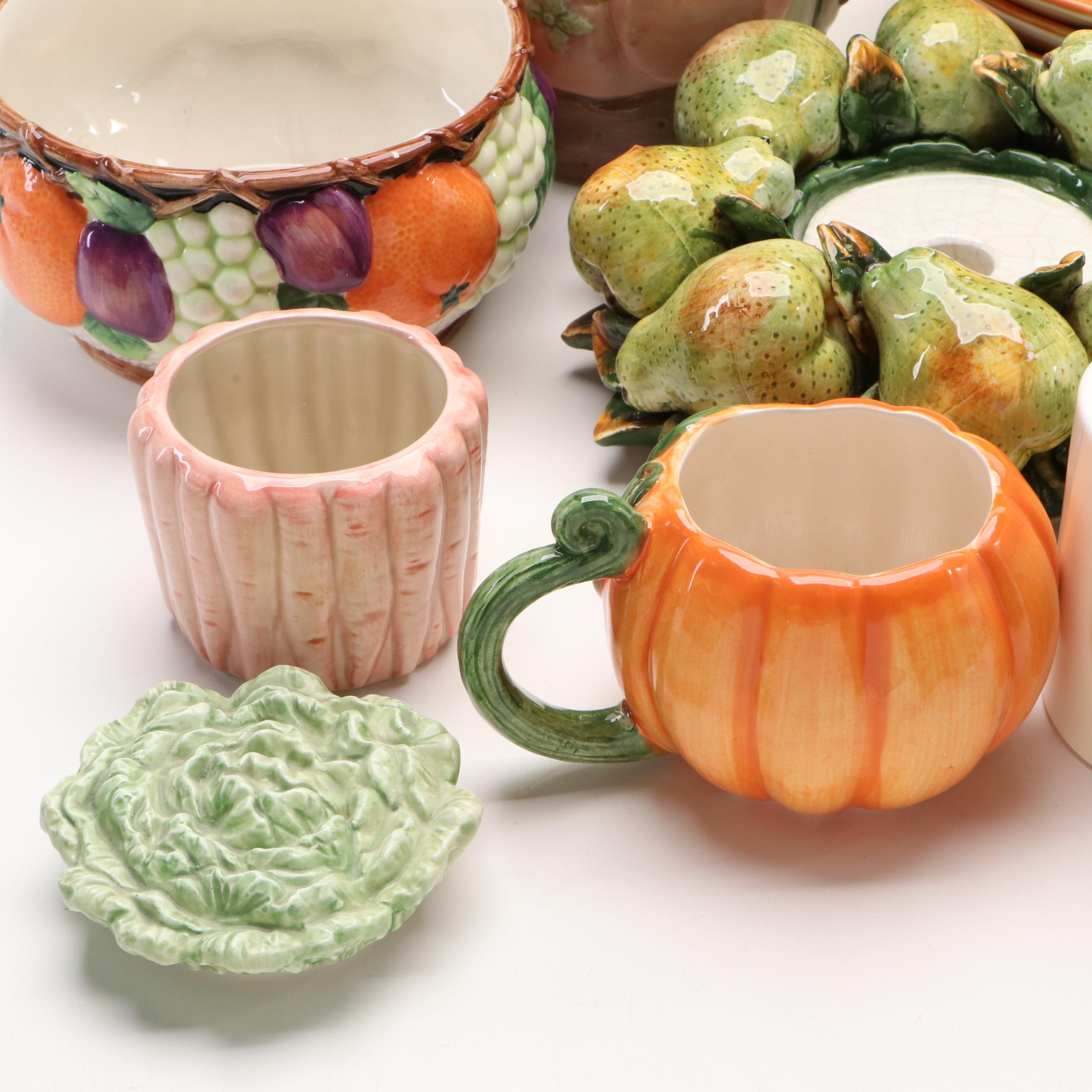 Fitz and Floyd with Other Vegetable Pattern Tableware and Accessories