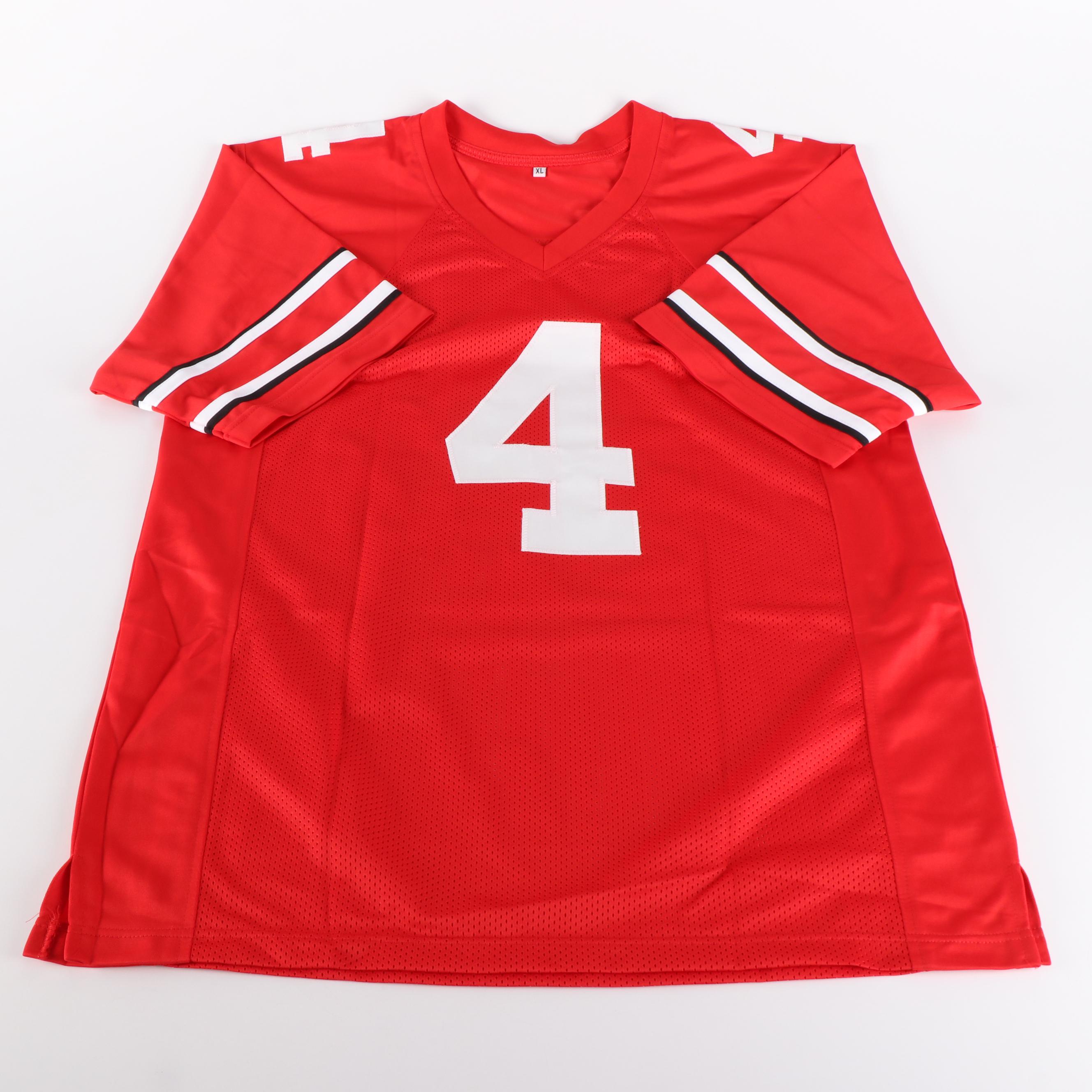 Julian Fleming and Binjimen Victor Signed Ohio State Buckeyes Jerseys, JSA