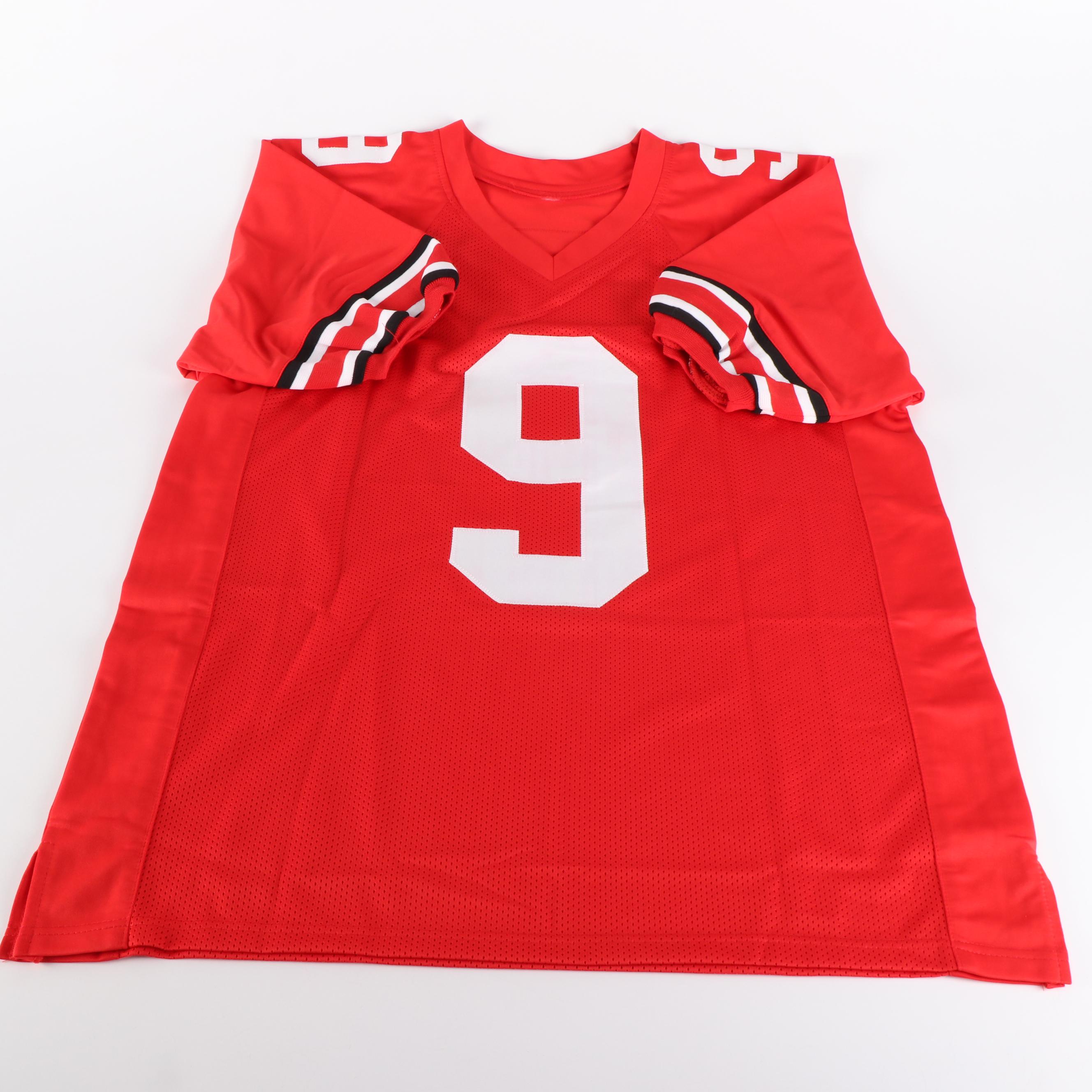 Julian Fleming and Binjimen Victor Signed Ohio State Buckeyes Jerseys, JSA