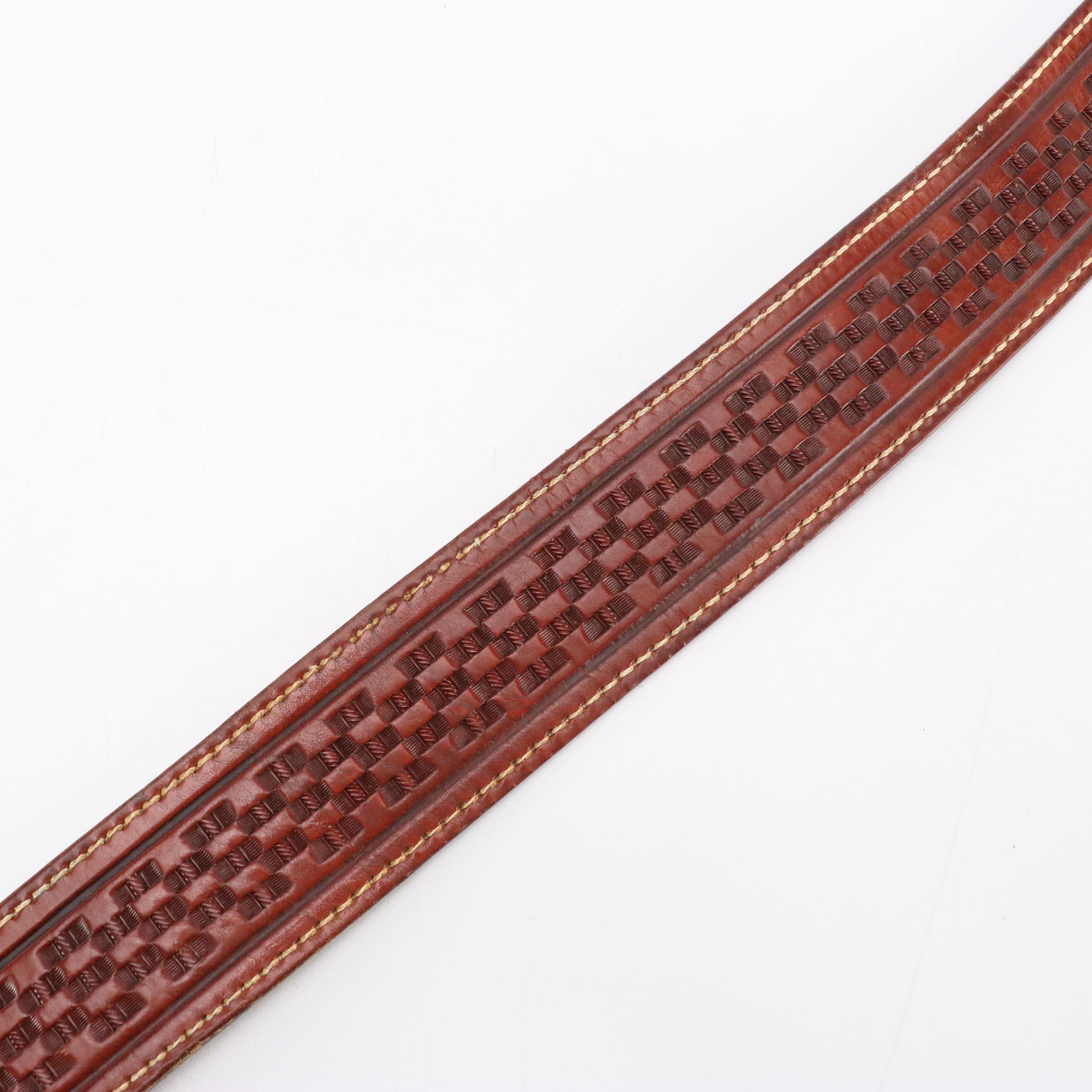 Brown Leather Belts and Rectangular Belt Buckles from Carelen Designs and More