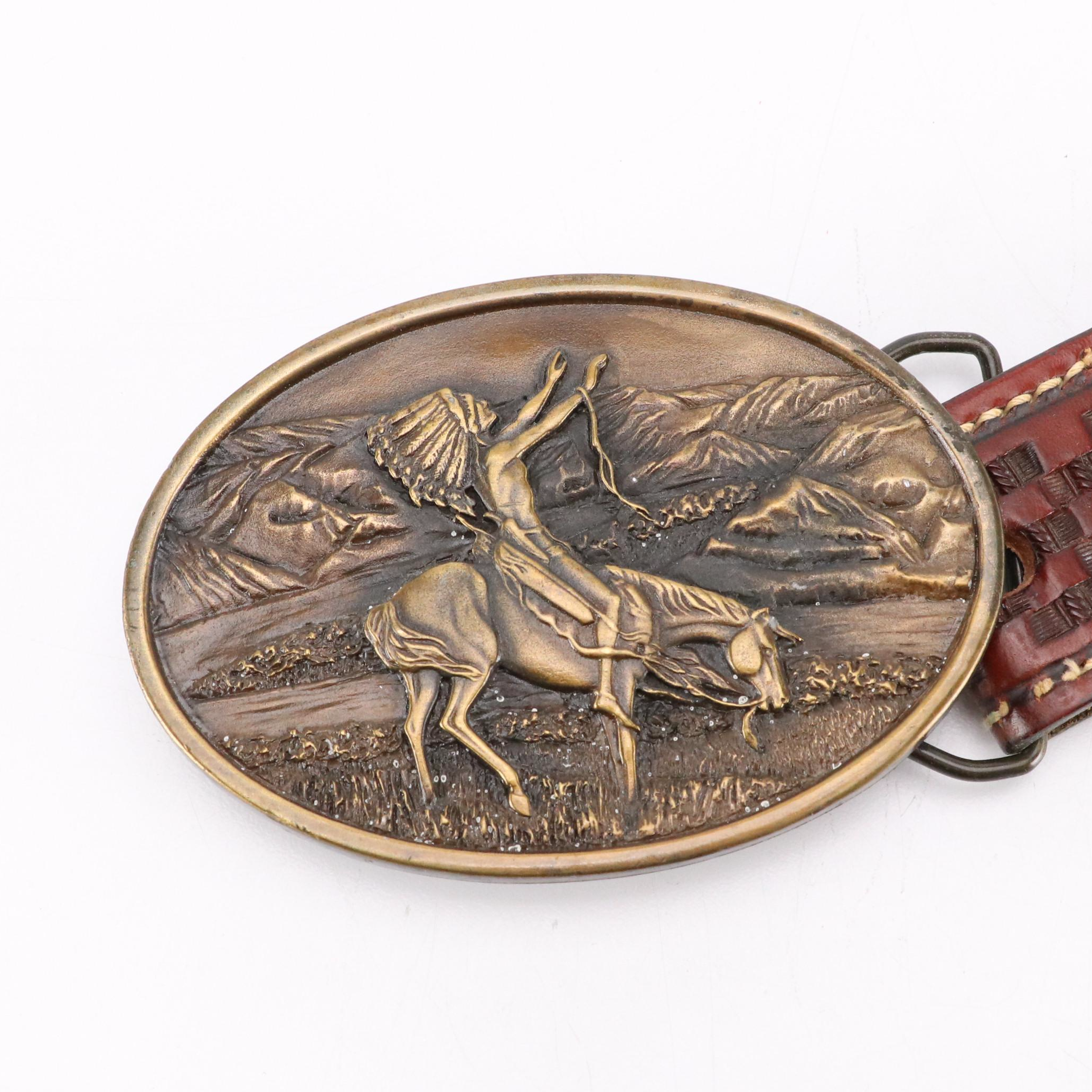 Brown Leather Belts and Rectangular Belt Buckles from Carelen Designs and More