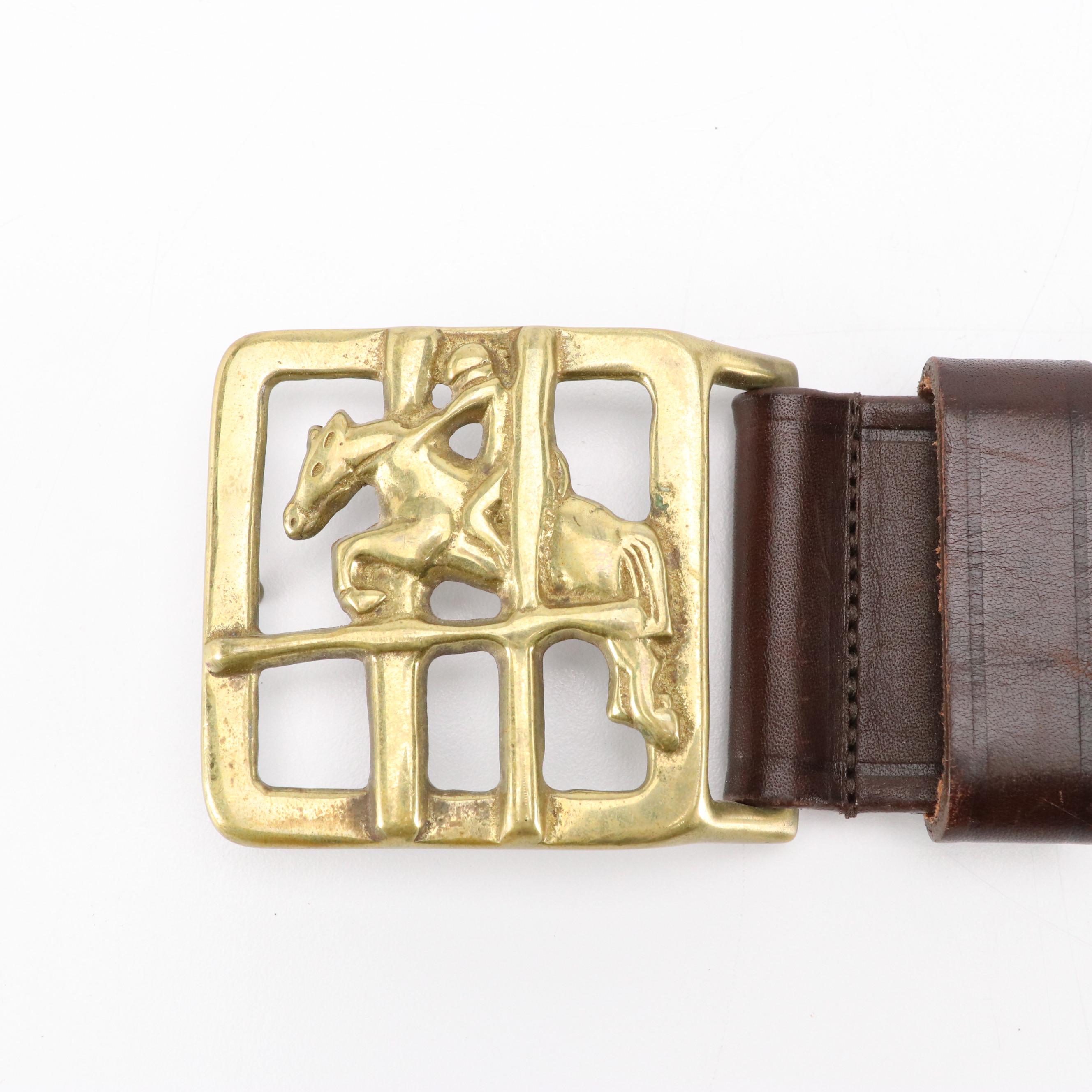 Brown Leather Belts and Rectangular Belt Buckles from Carelen Designs and More