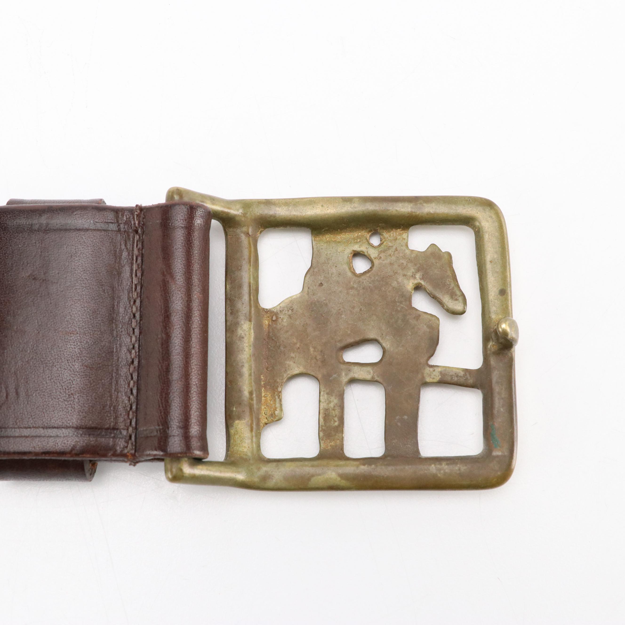 Brown Leather Belts and Rectangular Belt Buckles from Carelen Designs and More