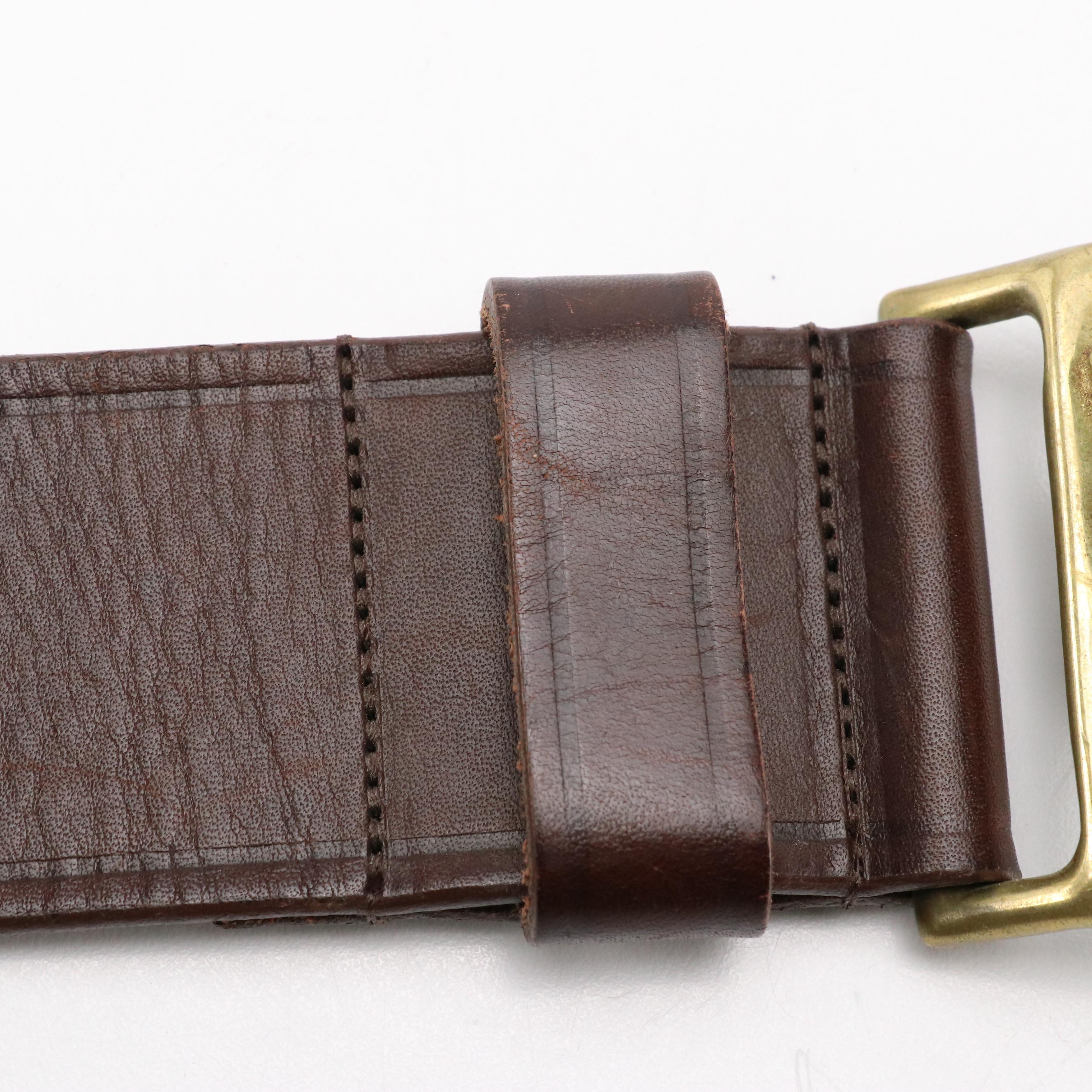 Brown Leather Belts and Rectangular Belt Buckles from Carelen Designs and More