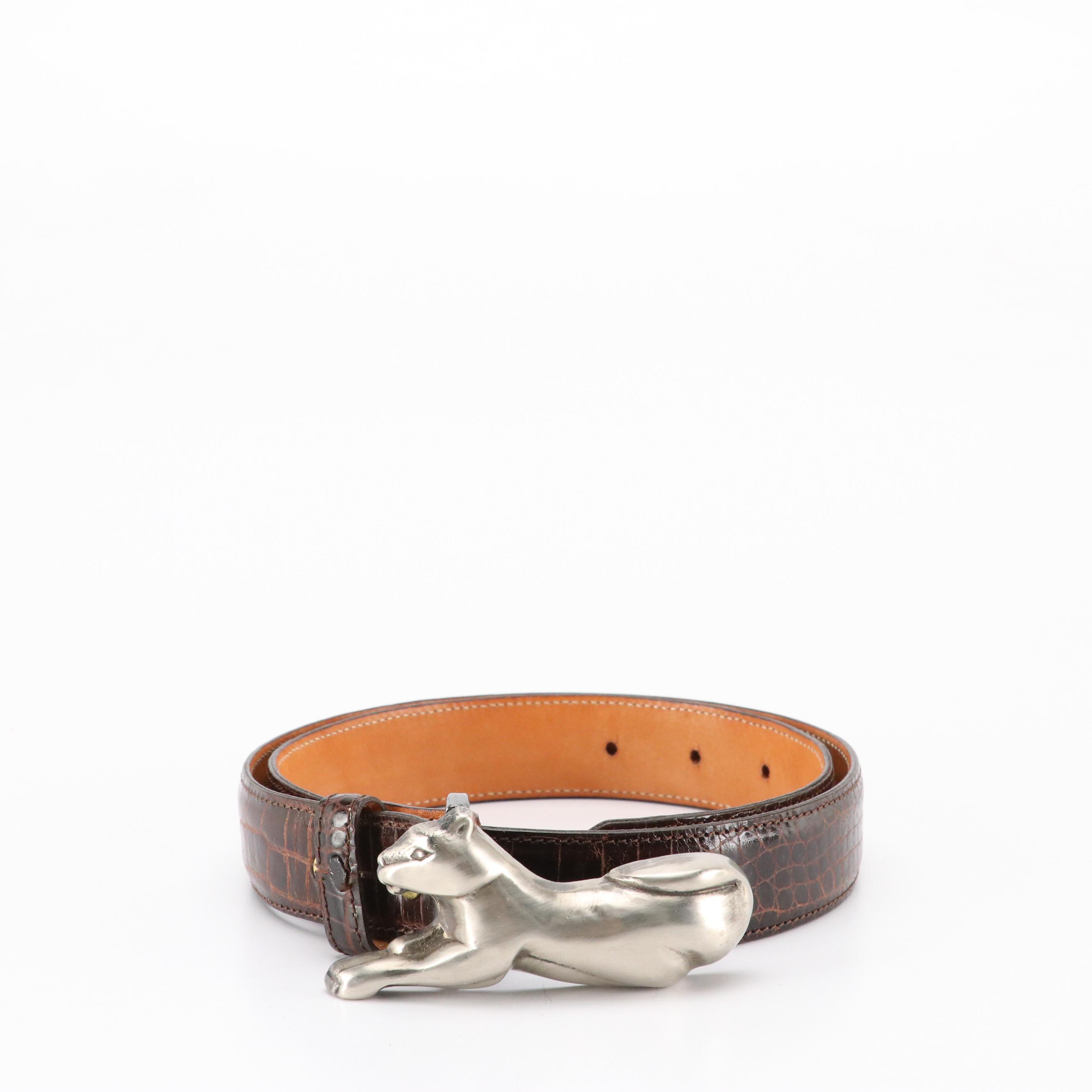 Brown Leather Belts and Rectangular Belt Buckles from Carelen Designs and More