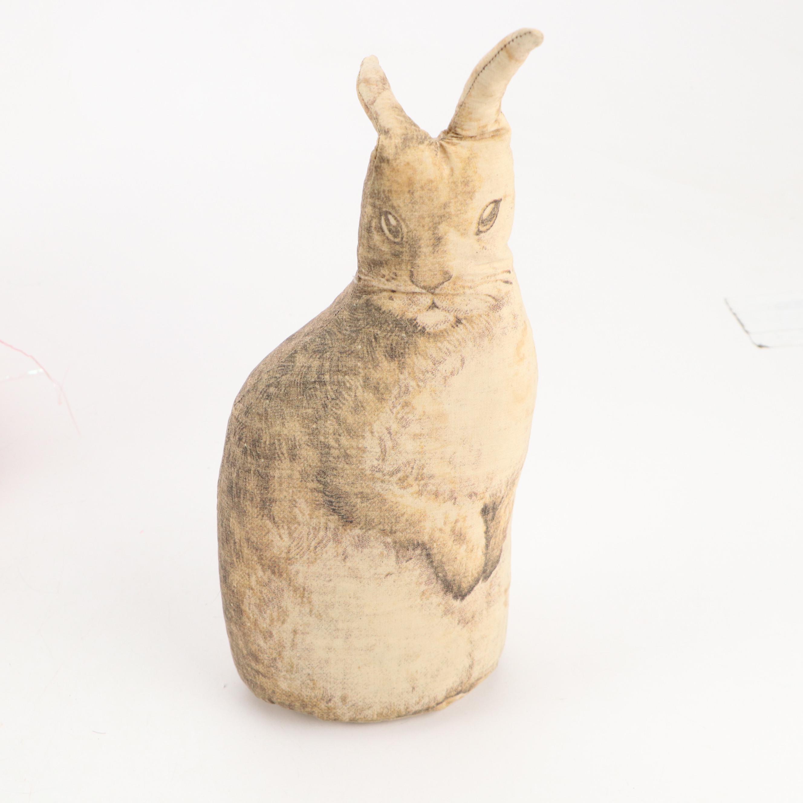 Rabbit on Nest Candy Dishes with Other Rabbit Figurines and Décor