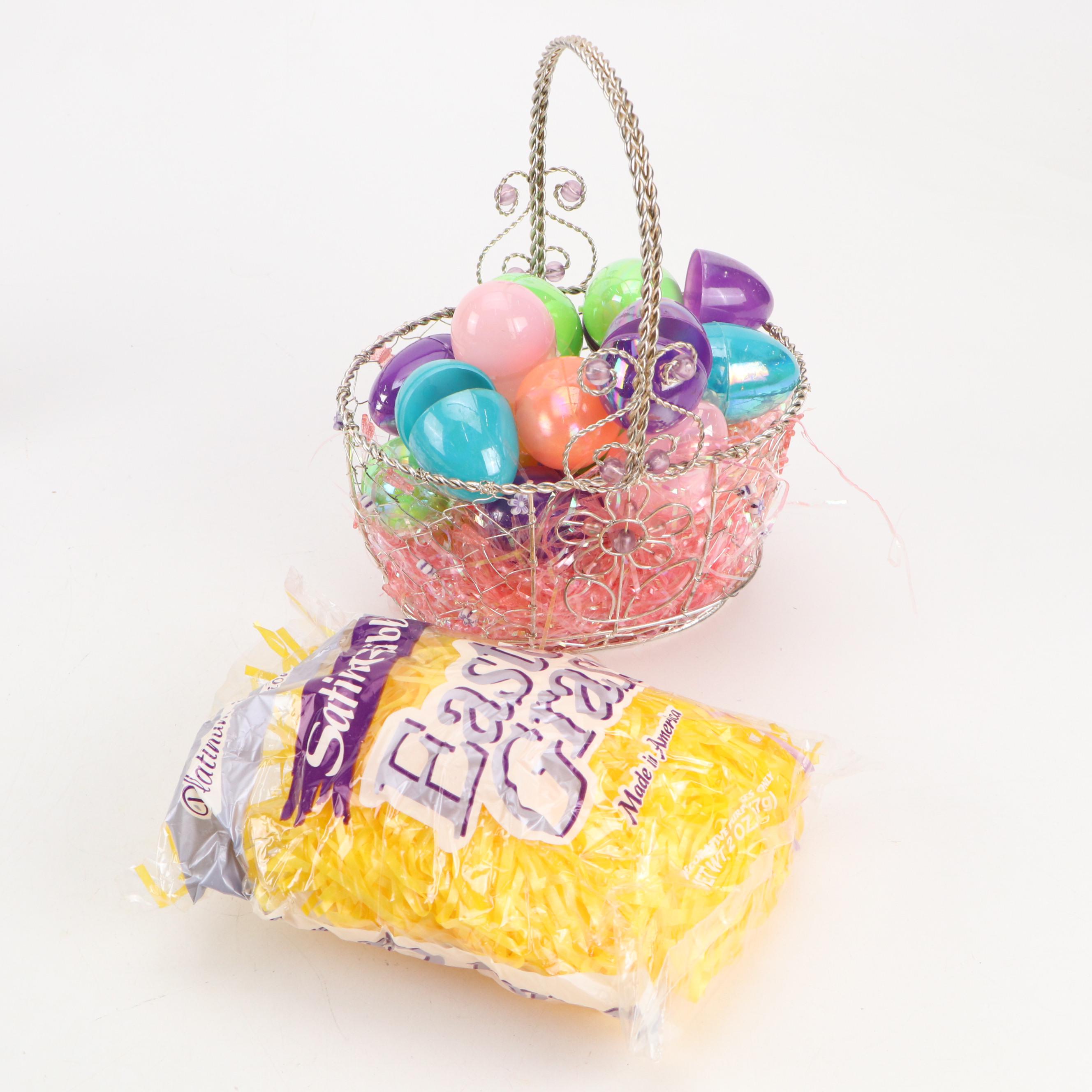 Rabbit on Nest Candy Dishes with Other Rabbit Figurines and Décor