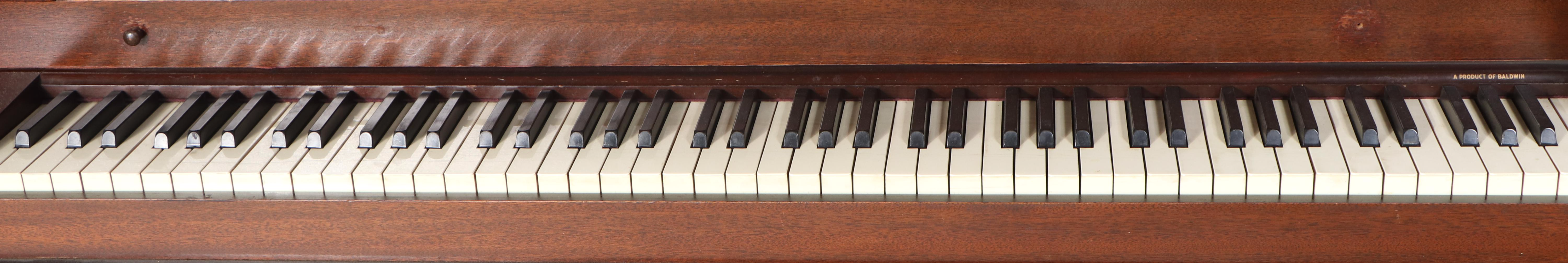 Acrosonic Upright Mahogany Piano with Stool