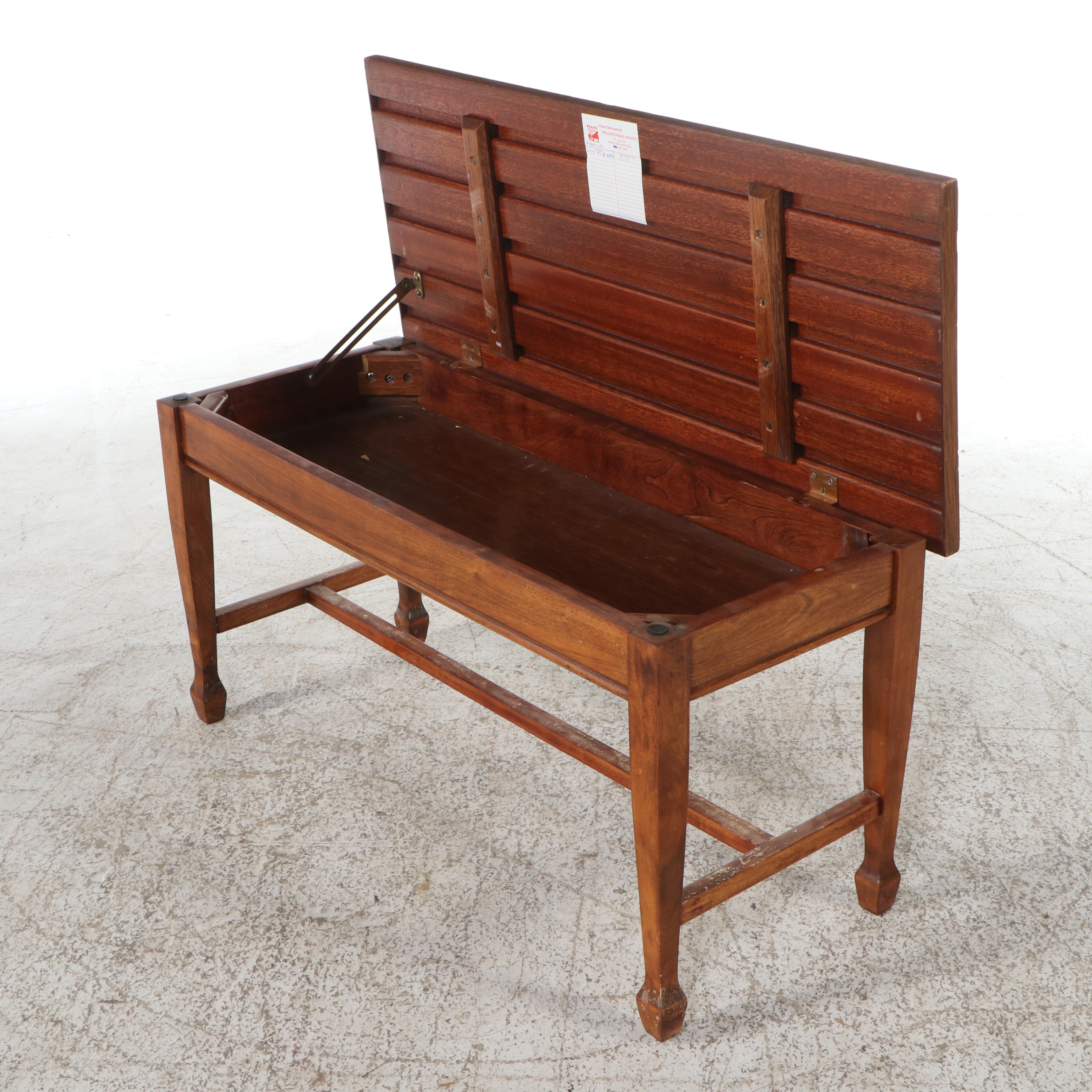 Acrosonic Upright Mahogany Piano with Stool