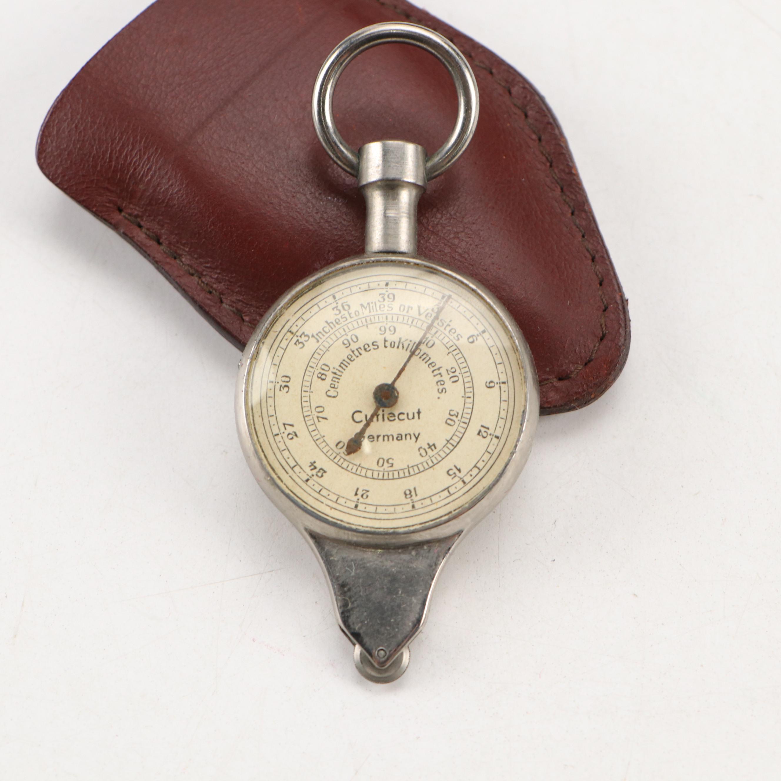 German Cutiecut Double-Sided Curvimeter with Jewelry Box