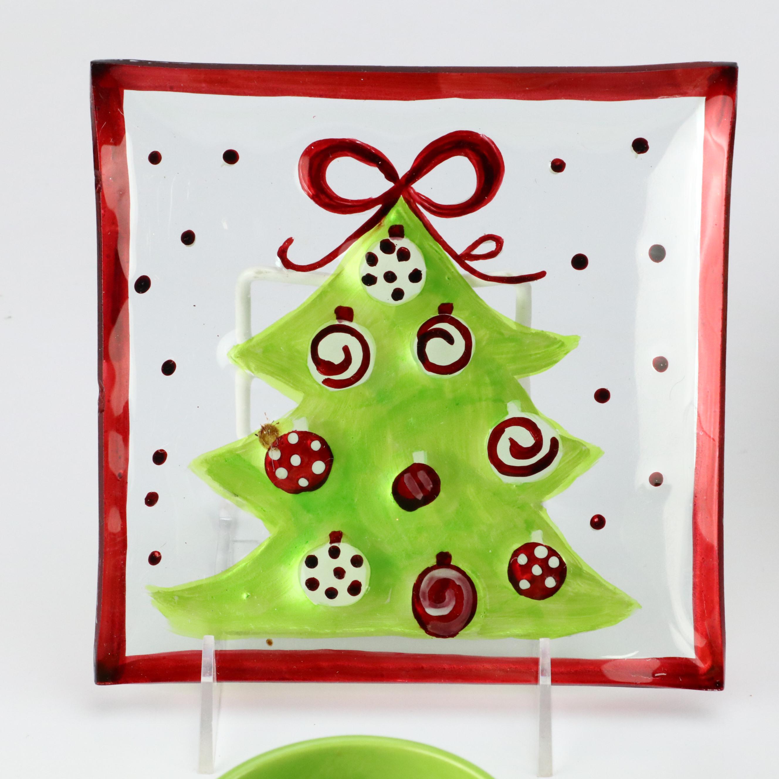 Fitz & Floyd, Pier 1 and Other Christmas Serveware, Plates and More