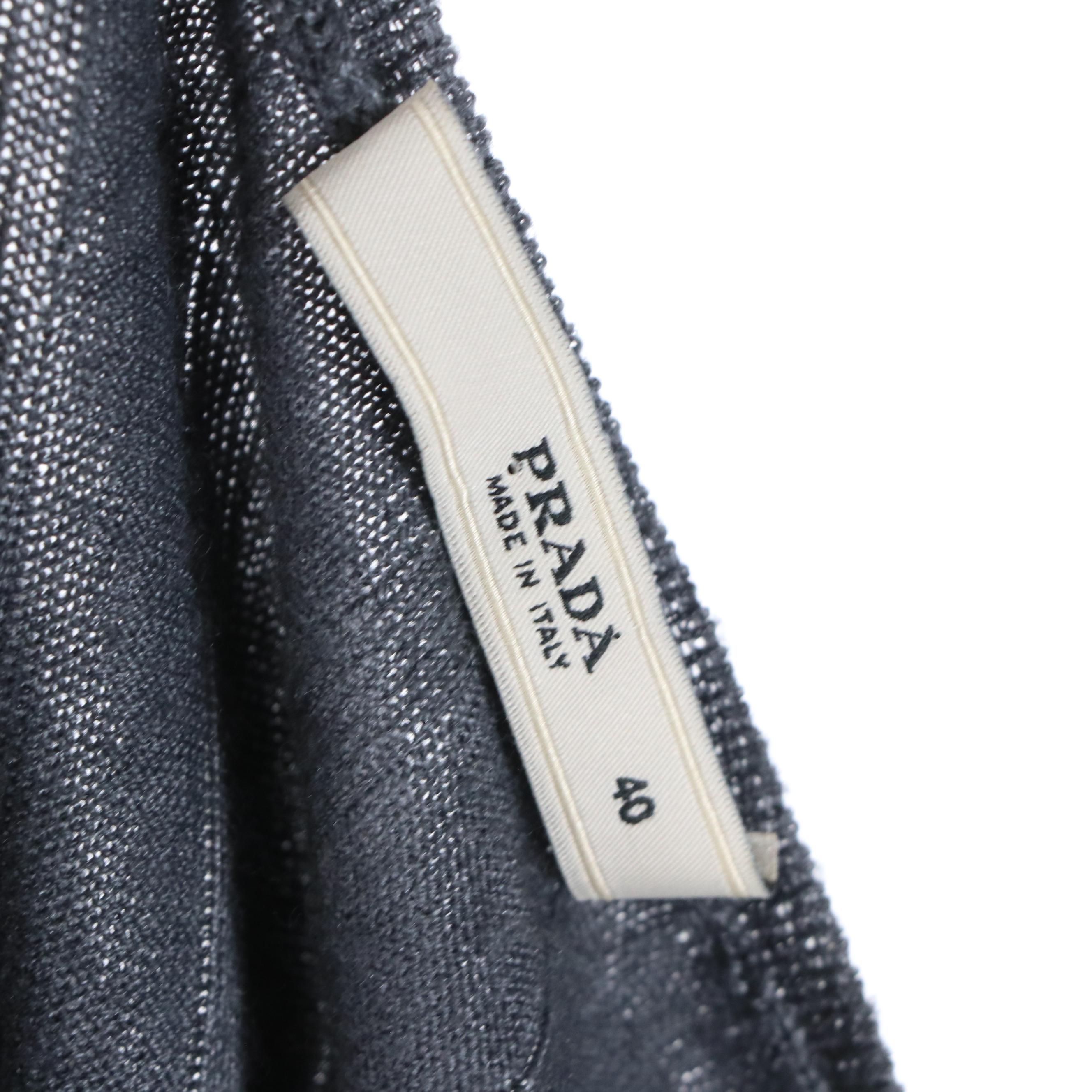 Prada Knit Pleated Skirt Set