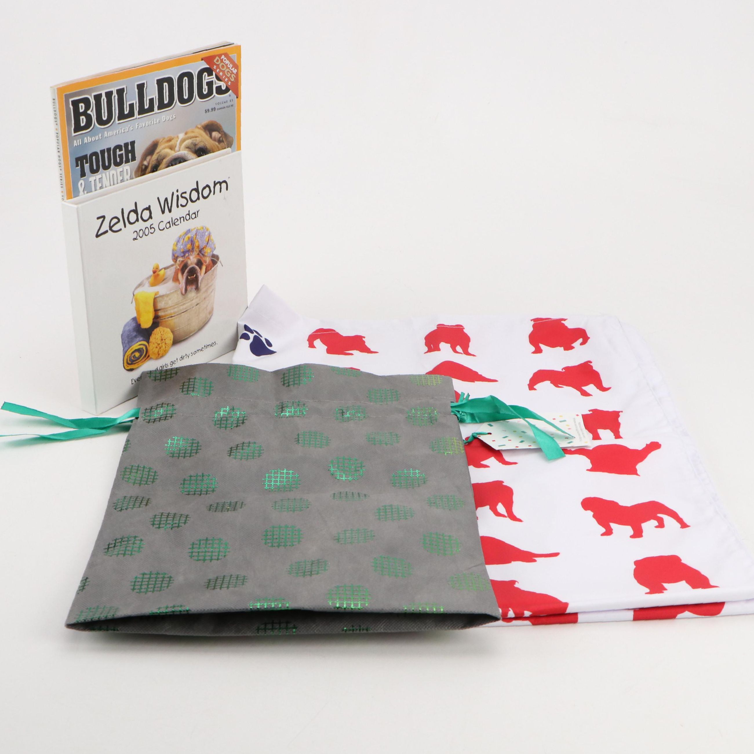 Dog Fancy "Bulldog" Edition Magazine, Zelda Wisdom Bulldog Calendar, and More