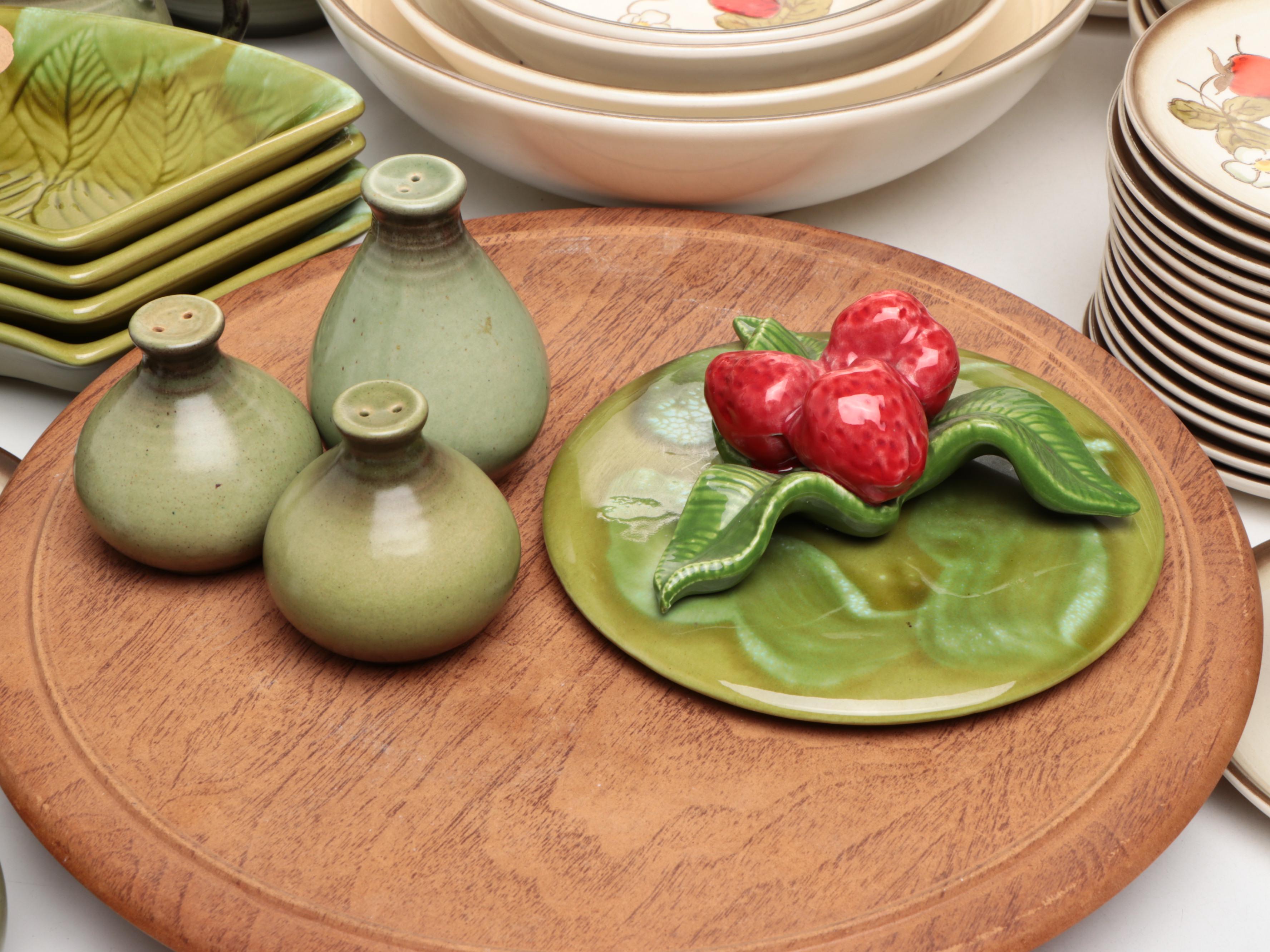 Metlox "California Strawberry" Ceramic Dinnerware and Serveware