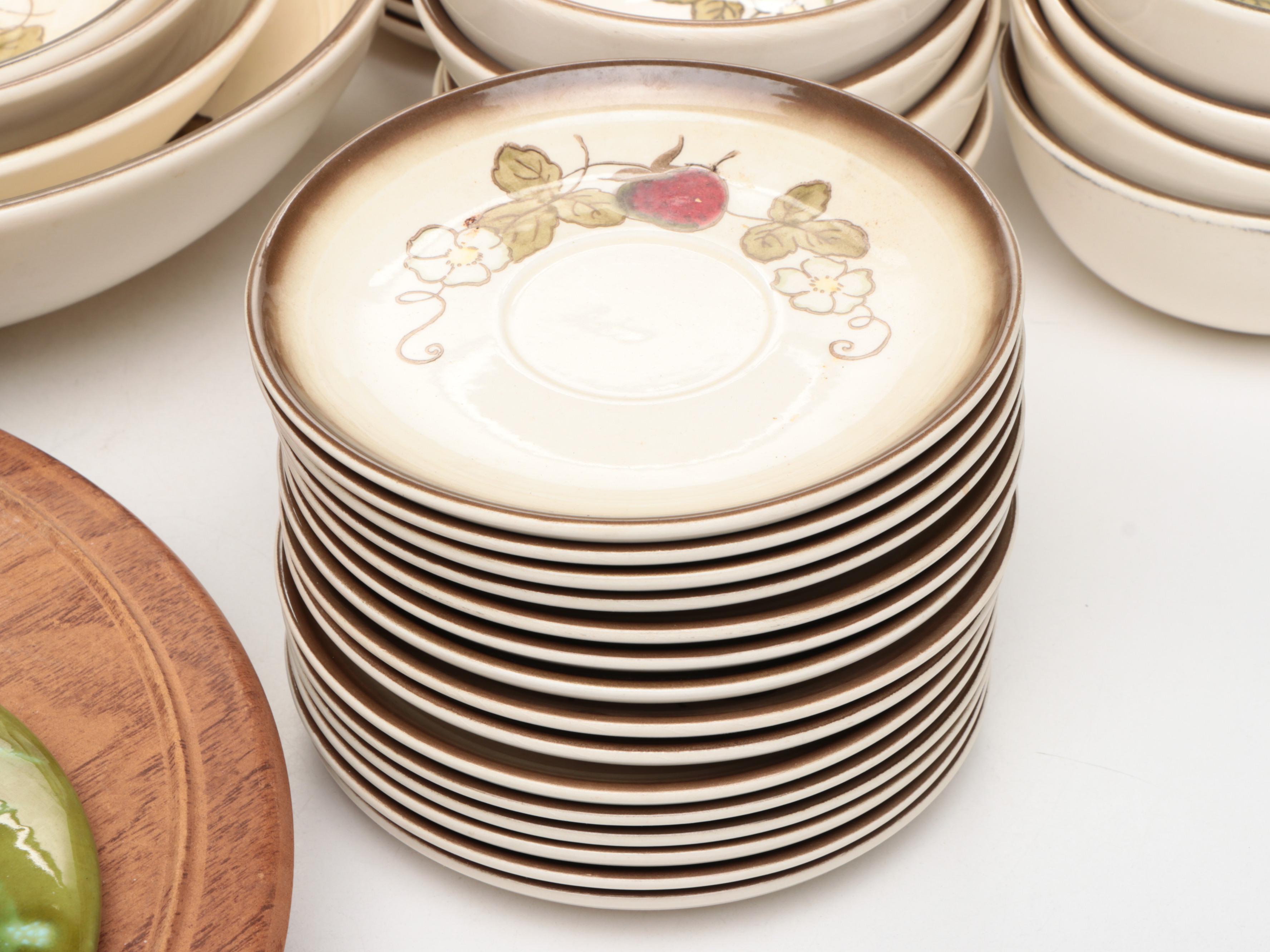 Metlox "California Strawberry" Ceramic Dinnerware and Serveware