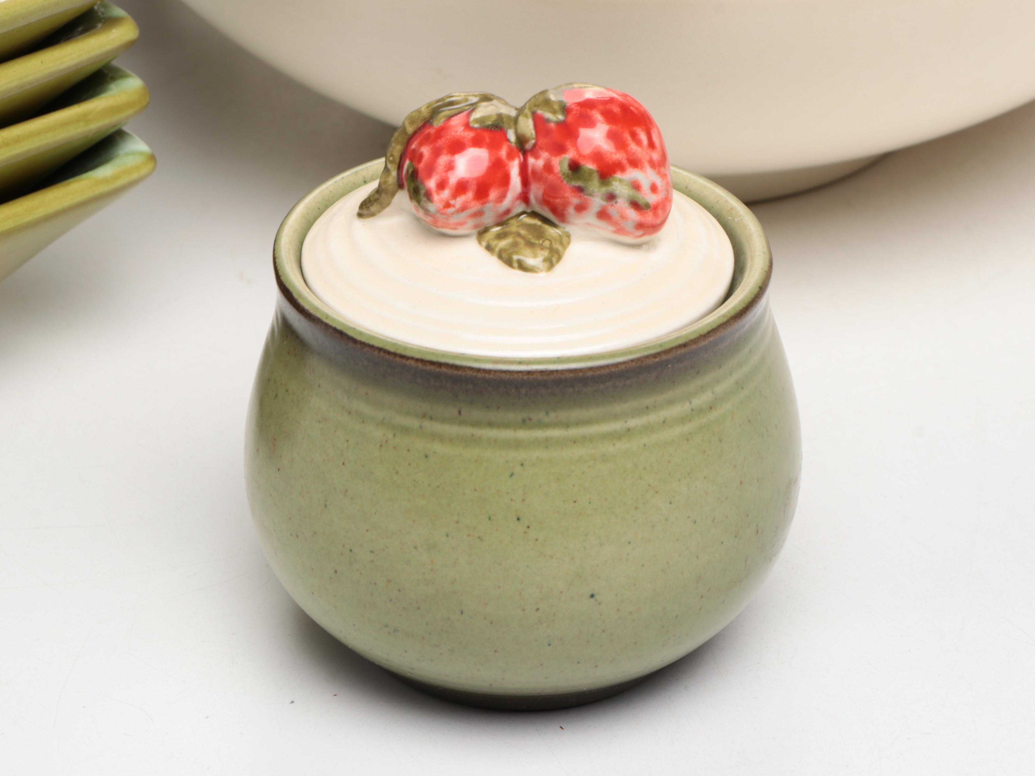 Metlox "California Strawberry" Ceramic Dinnerware and Serveware