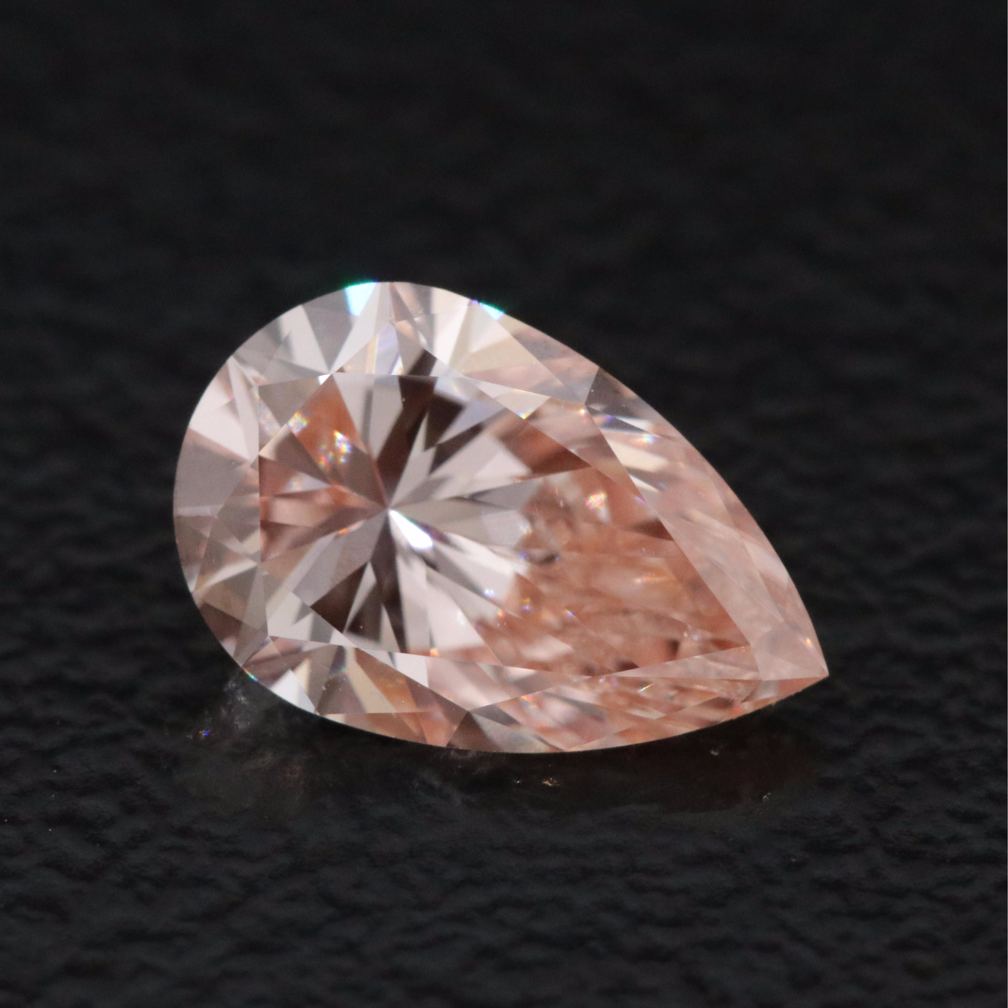 Loose 1.00 CT Lab Grown Fancy Pink Diamond with IGI Report