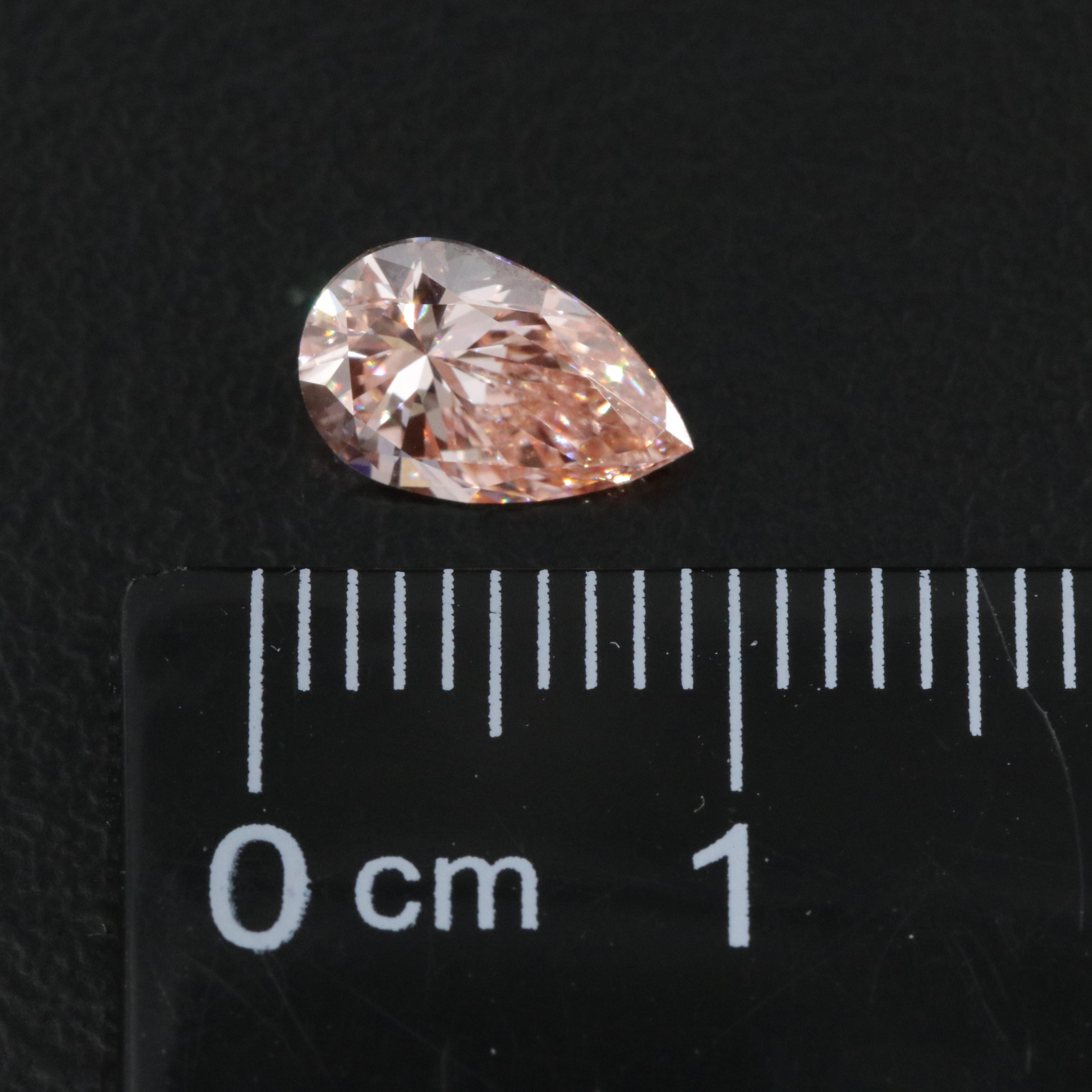 Loose 1.00 CT Lab Grown Fancy Pink Diamond with IGI Report
