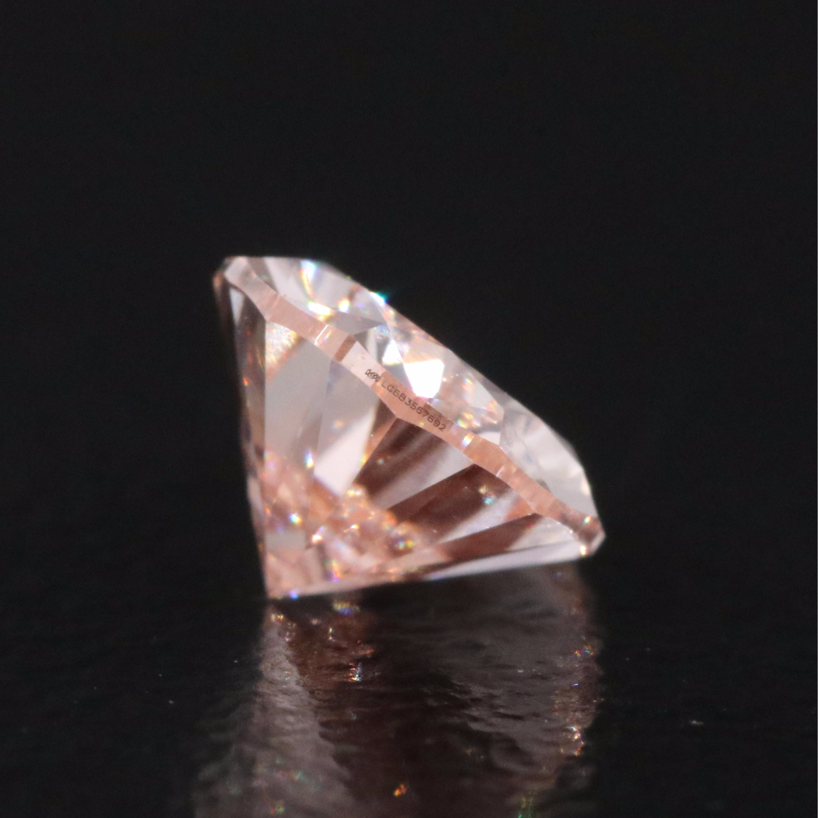 Loose 1.00 CT Lab Grown Fancy Pink Diamond with IGI Report