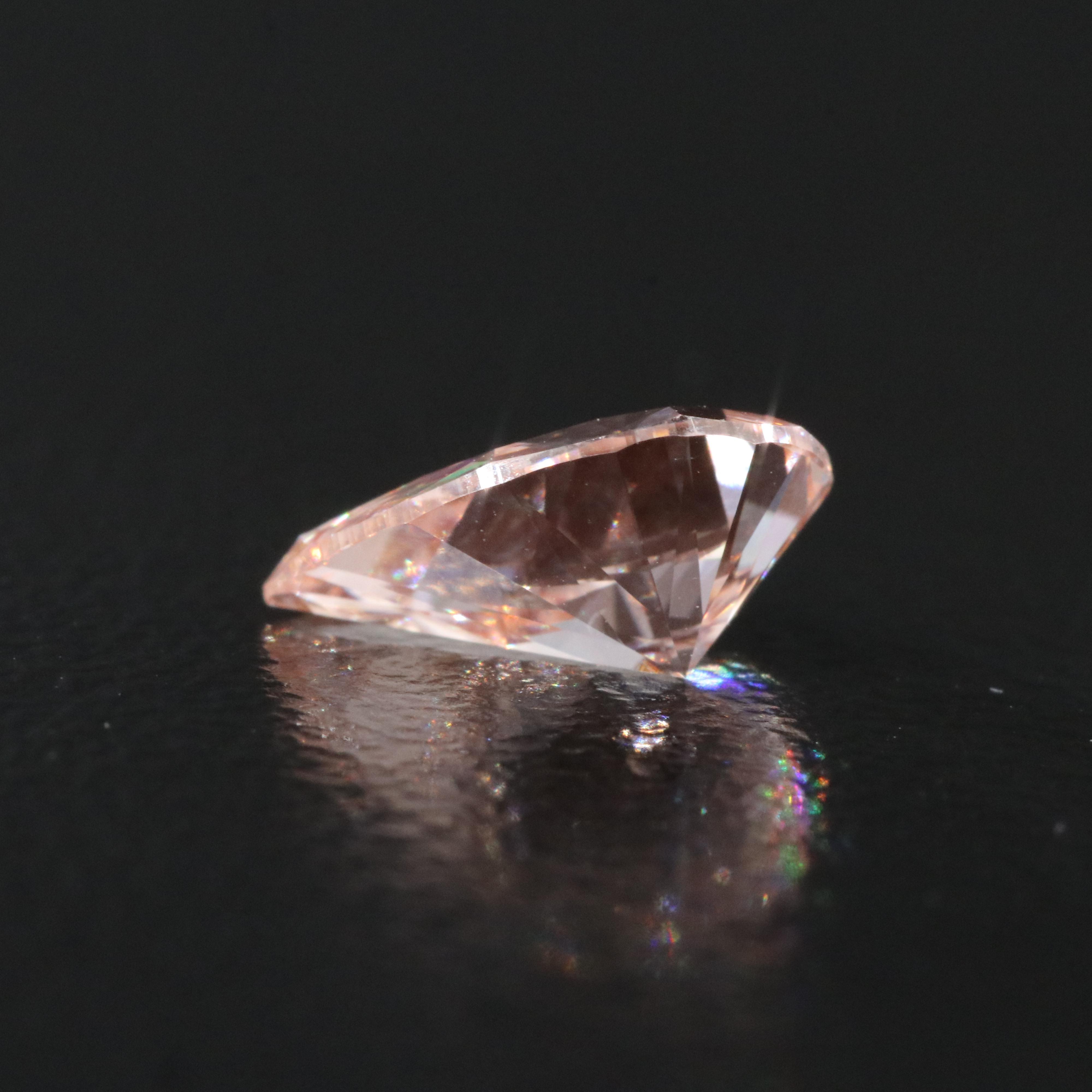 Loose 1.00 CT Lab Grown Fancy Pink Diamond with IGI Report