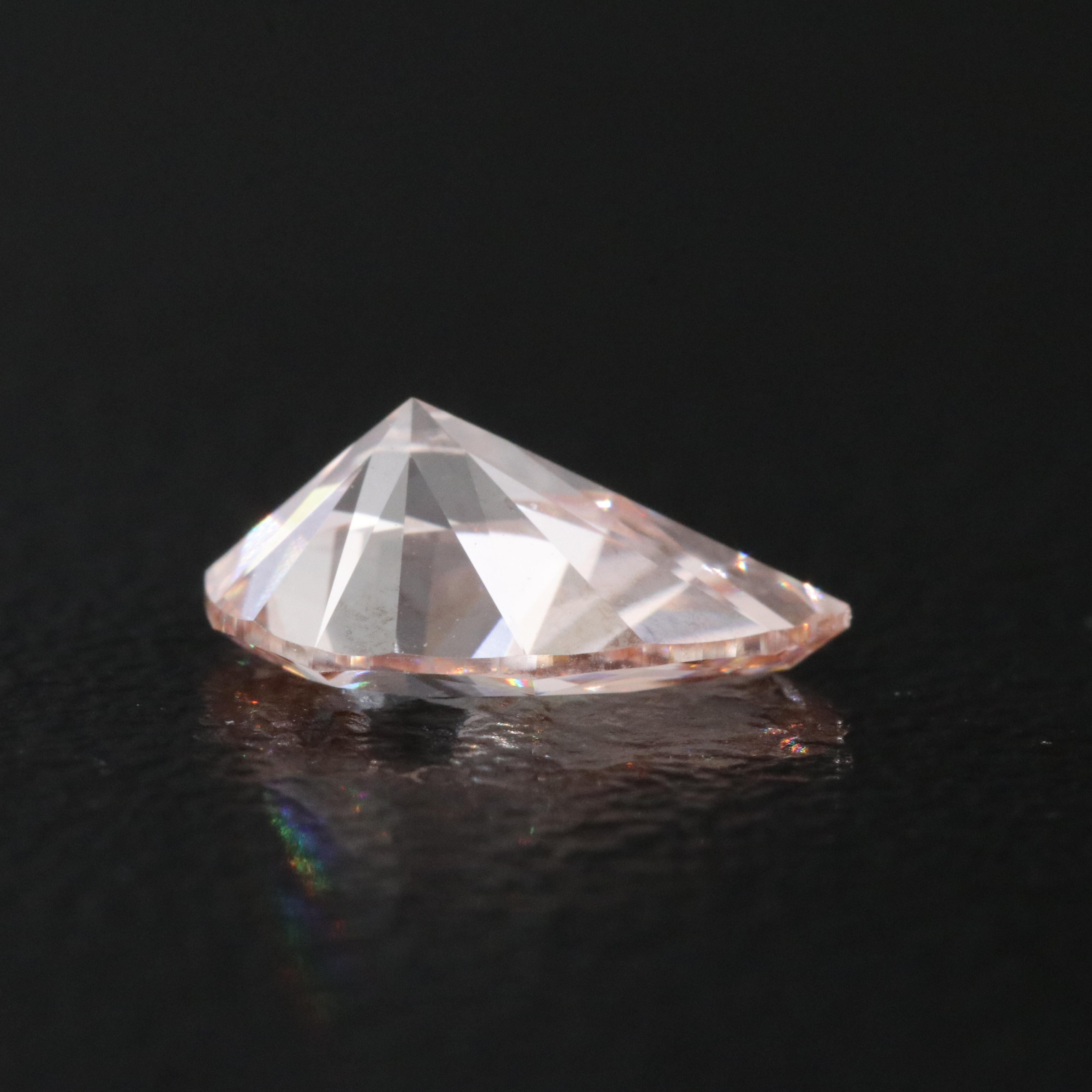 Loose 1.00 CT Lab Grown Fancy Pink Diamond with IGI Report
