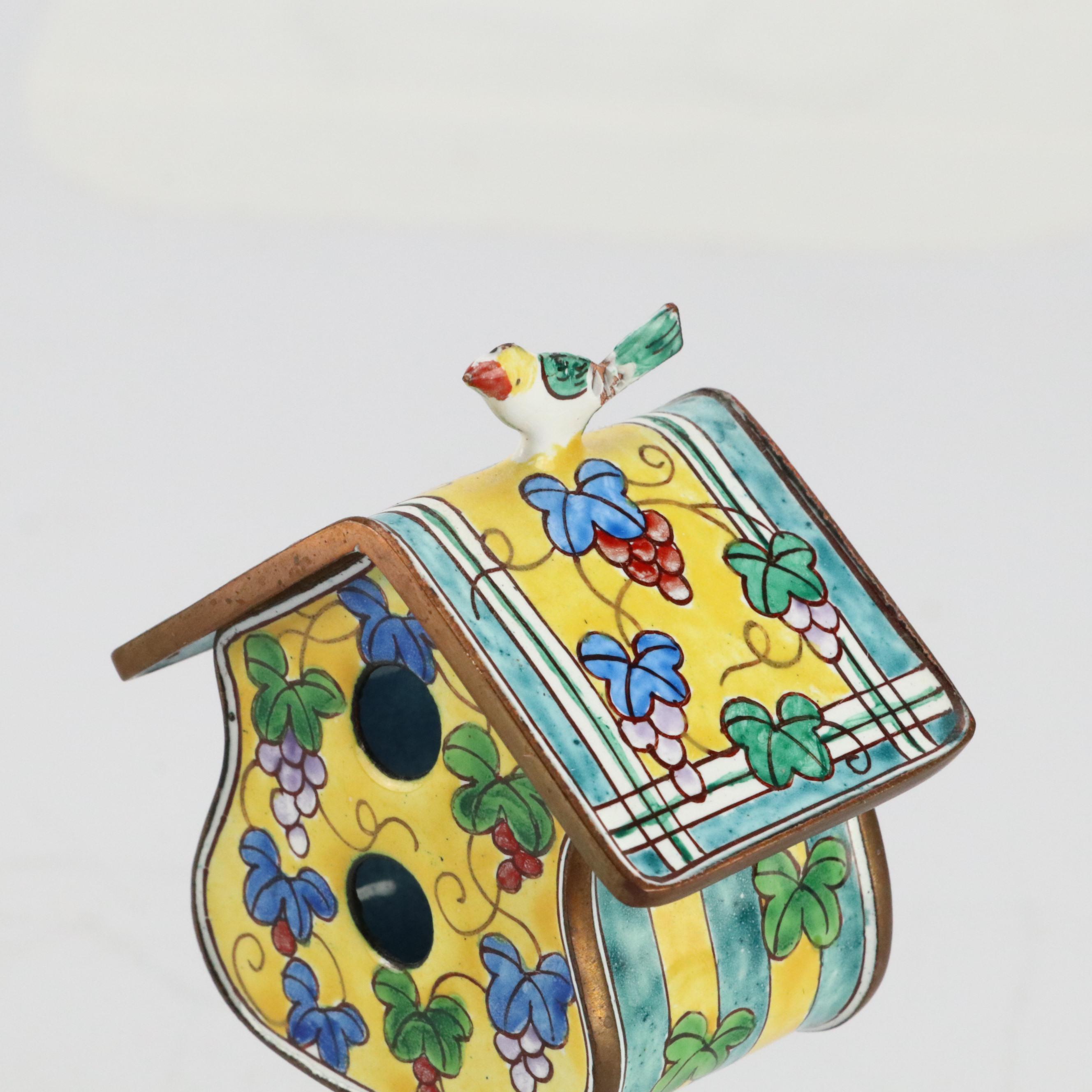 Kelvin Chen Enameled Metal Miniature Birdhouses