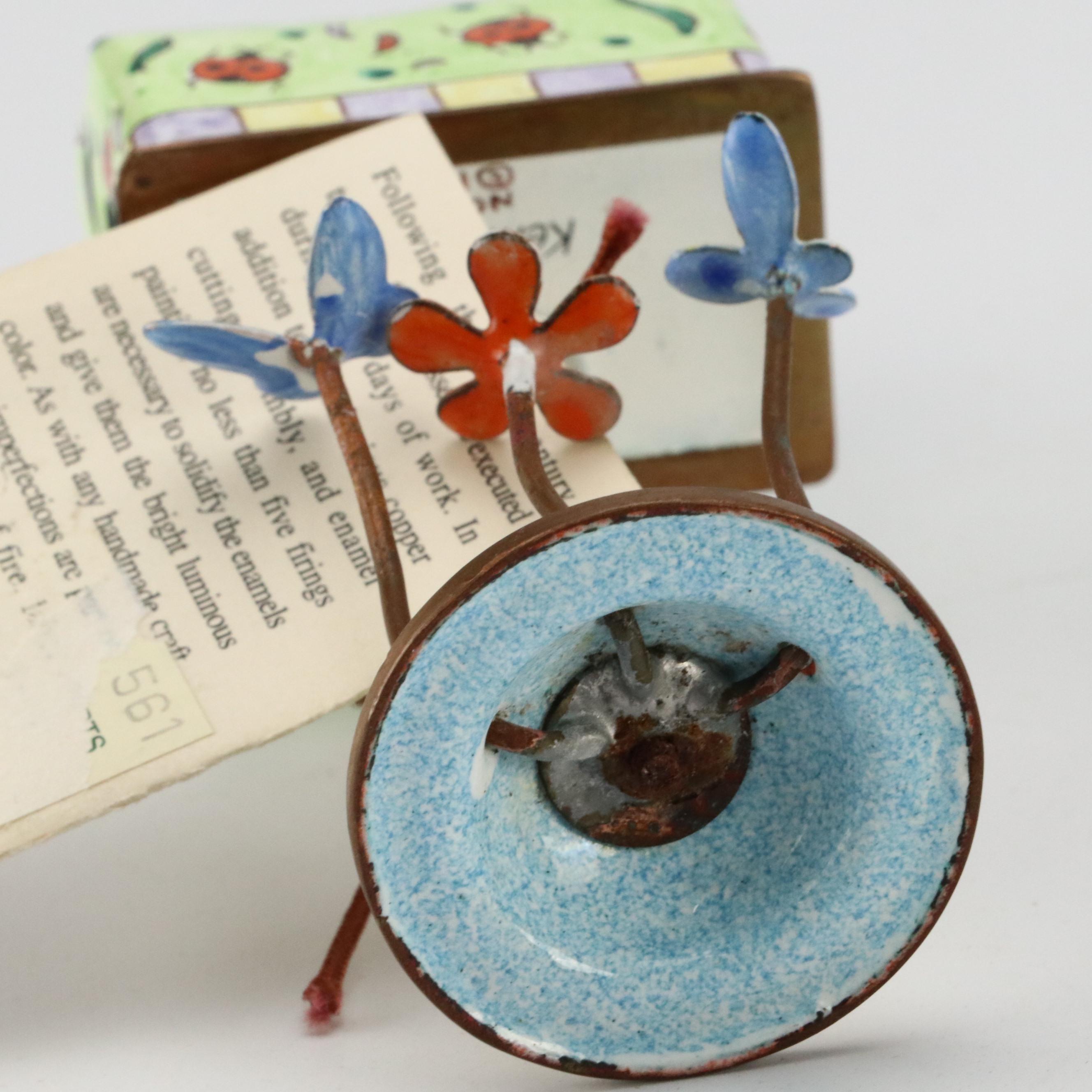 Kelvin Chen Enameled Metal Miniature Birdhouses