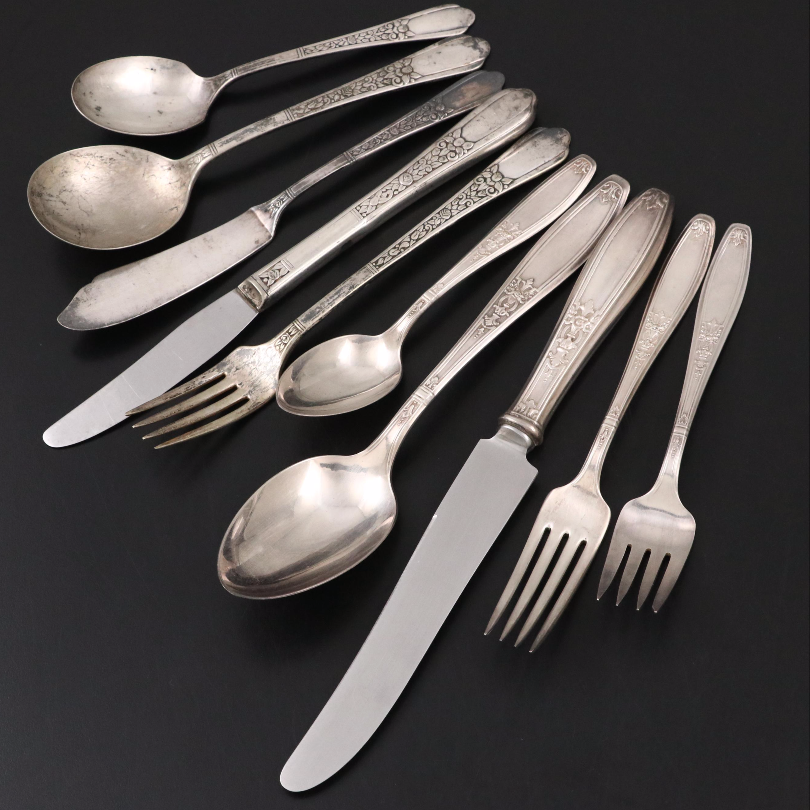 Rogers "Ambassador" and Assorted Silver Plate Flatware